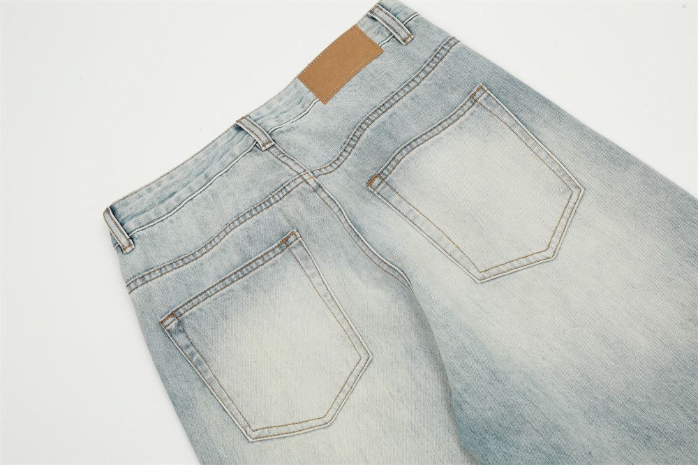 Japanese Brand Men's trendy high street washed loose distressed jeans Size US 32 / EU 48 - 6 Thumbnail