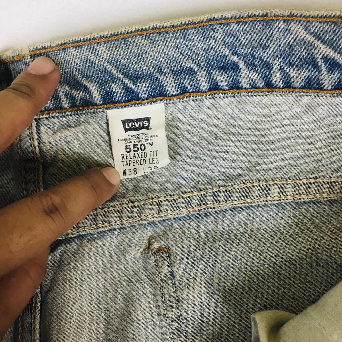 Levi's Vintage 90s Levi’s 550 Orange Tab Relaxed Fit Tapered Leg Size US 38 / EU 54 - 11 Thumbnail