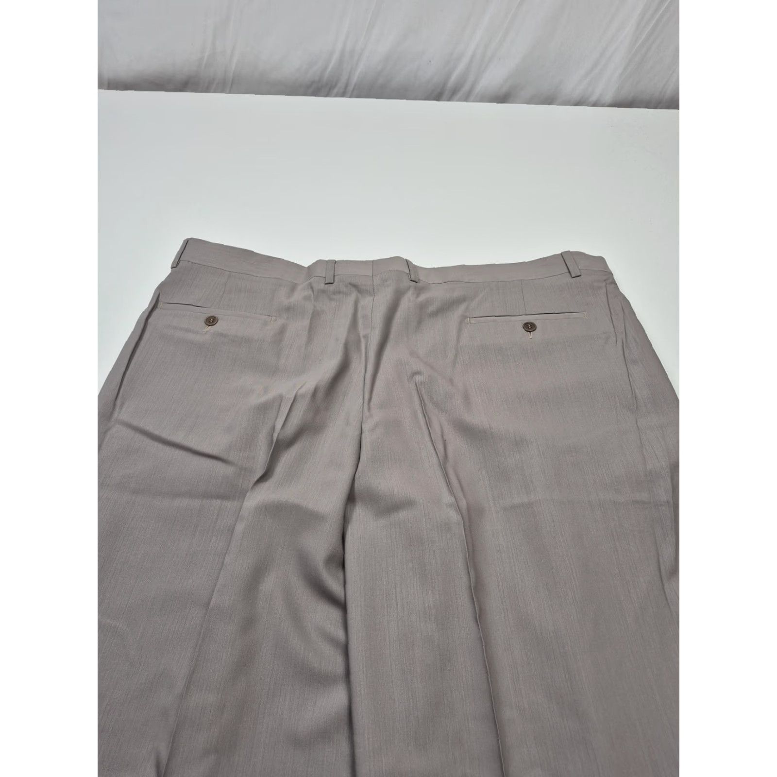 Vintage Zanieri Dress Pants Mens 44 Beige Wool Pleated Straight Unhemmed Italy Dress Pants Mens 44 Beige Wool Pleated Straight Unhemmed Italy Size US 44 / EU 60 - 7 Thumbnail