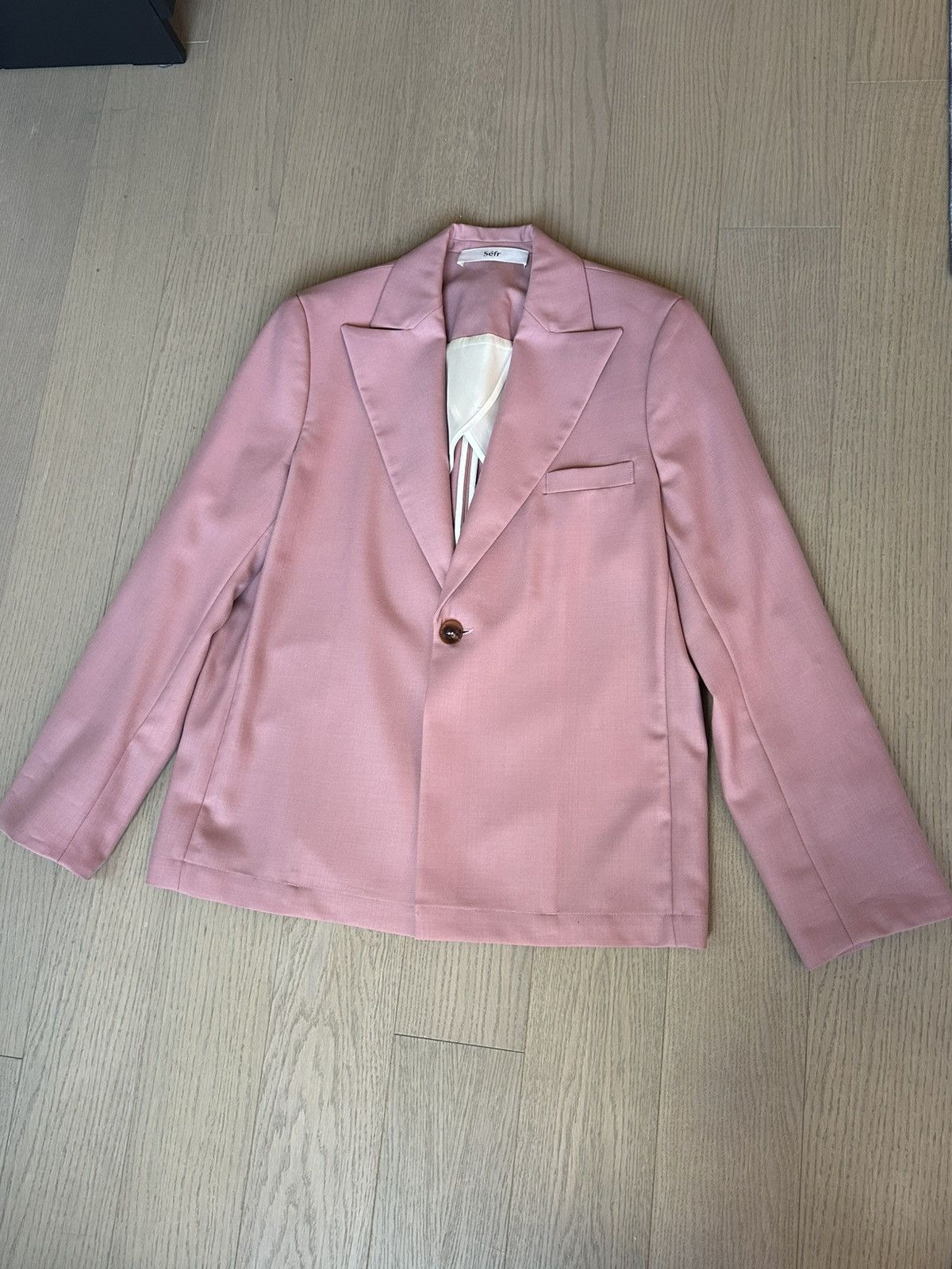 Sefr SSENSE Exclusive Pink Power Blazer Size US M / EU 48-50 / 2 - 1 Thumbnail