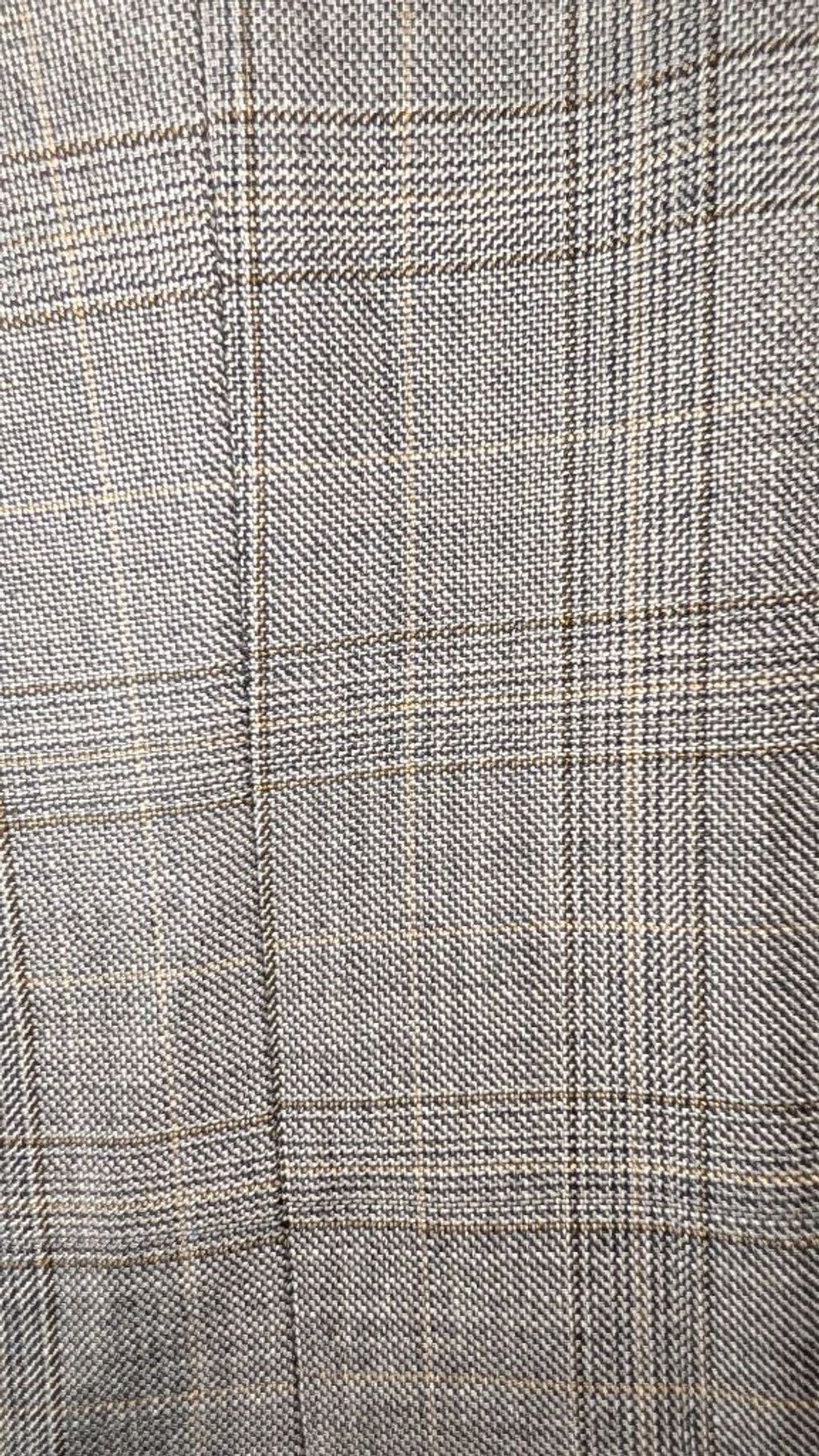 Kenneth Cole Kenneth Cole New York Gray Plaid Wool Sport Coat 46R, Men Size 46R - 2 Thumbnail