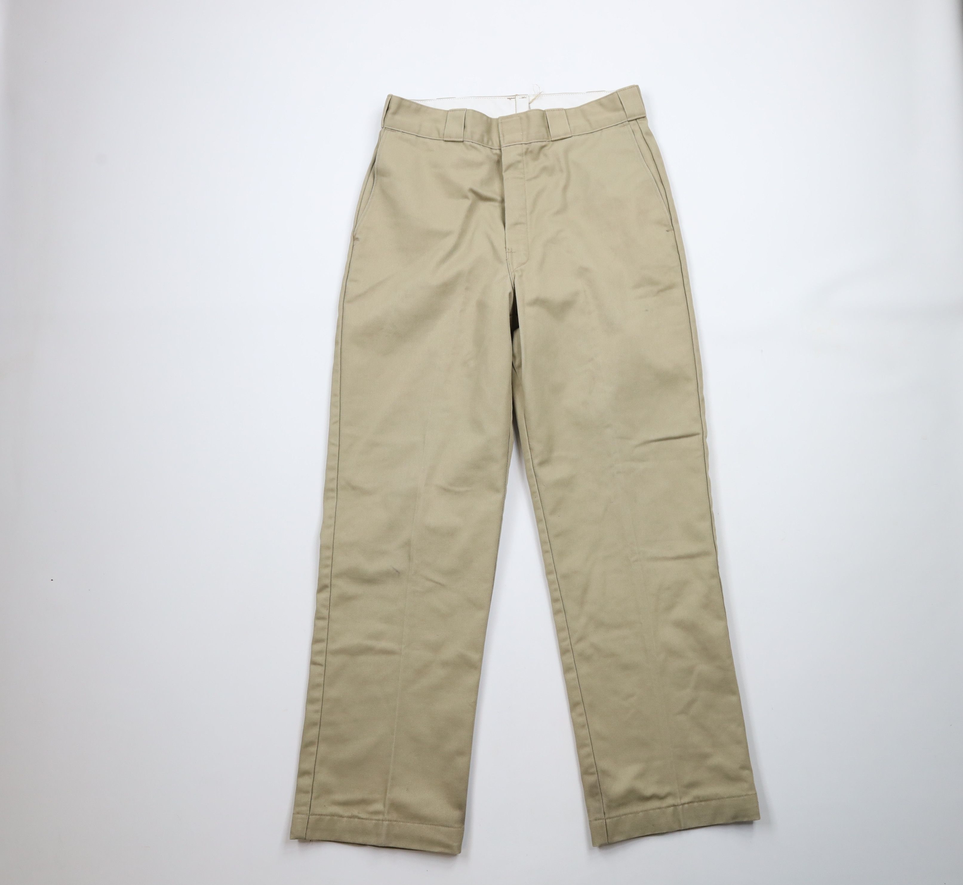 Dickies × Vintage Vintage 70s Dickies Lined Wide Leg Workwear Pants USA Beige Size US 32 / EU 48 - 2 Thumbnail
