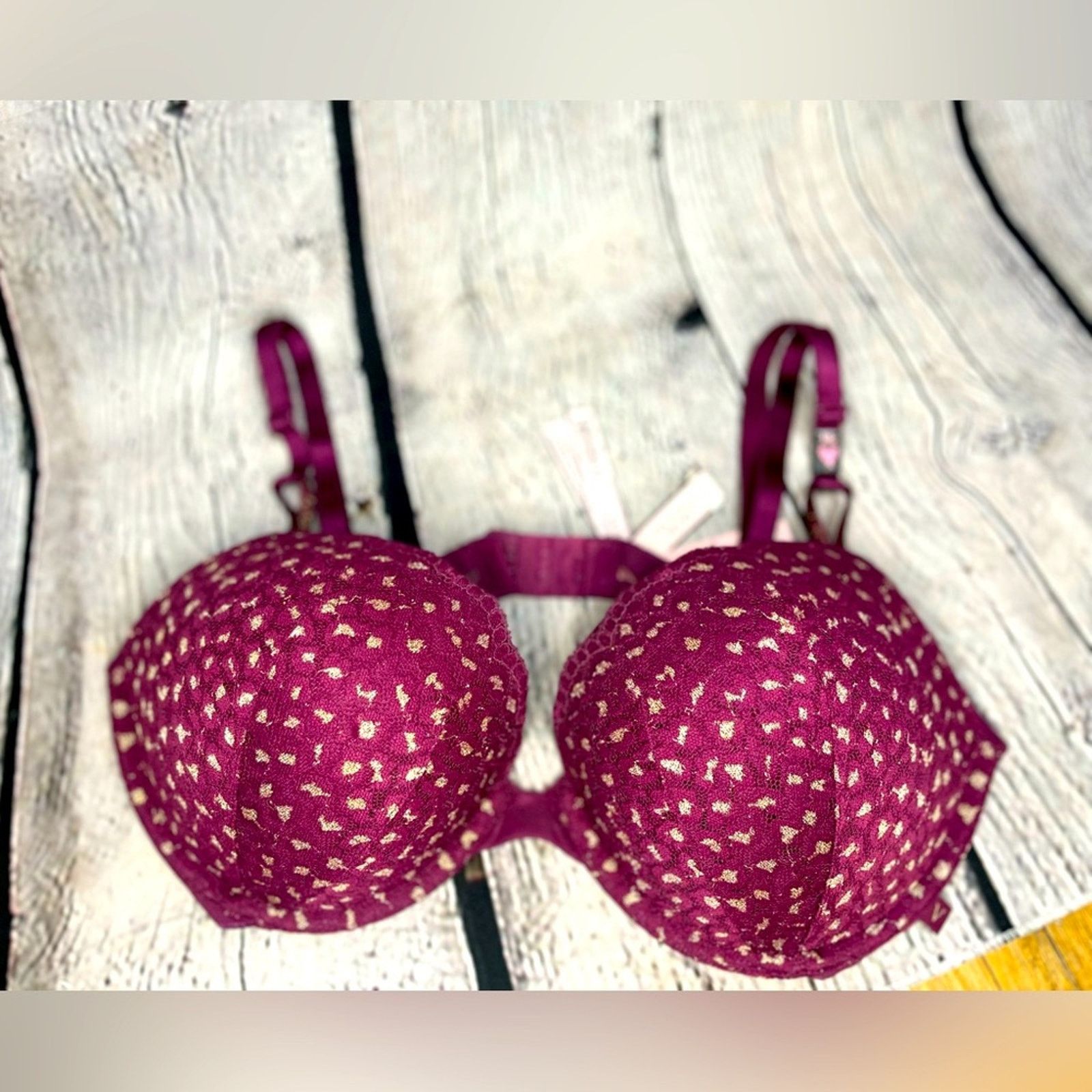 Victoria's Secret NWT-Victoria's Secret 38C Sexy Tee Push Up Leopard bra Size ONE SIZE - 3 Thumbnail