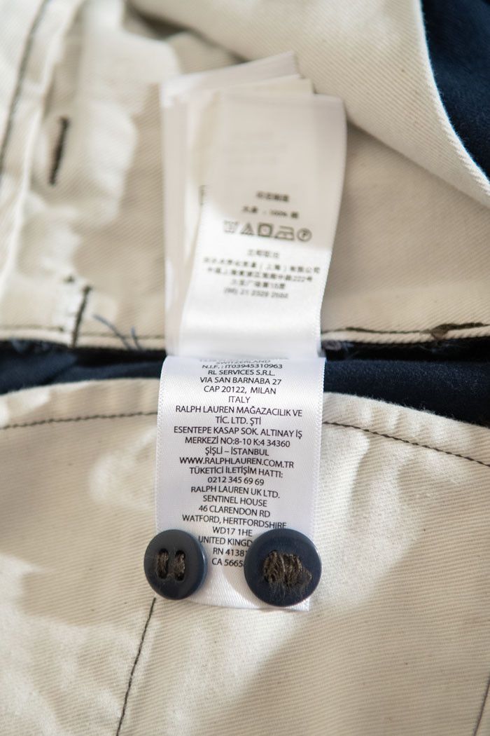 RRL Ralph Lauren RRL Slim Fit Herringbone Twill Pant Worth Navy Size US 34 / EU 50 - 13 Thumbnail