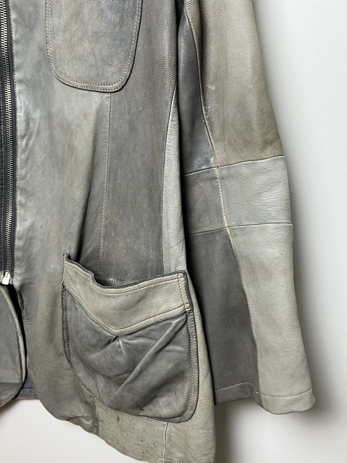 Giorgio Armani armani y2k patchwork leather jacket Size US M / EU 48-50 / 2 - 6 Thumbnail