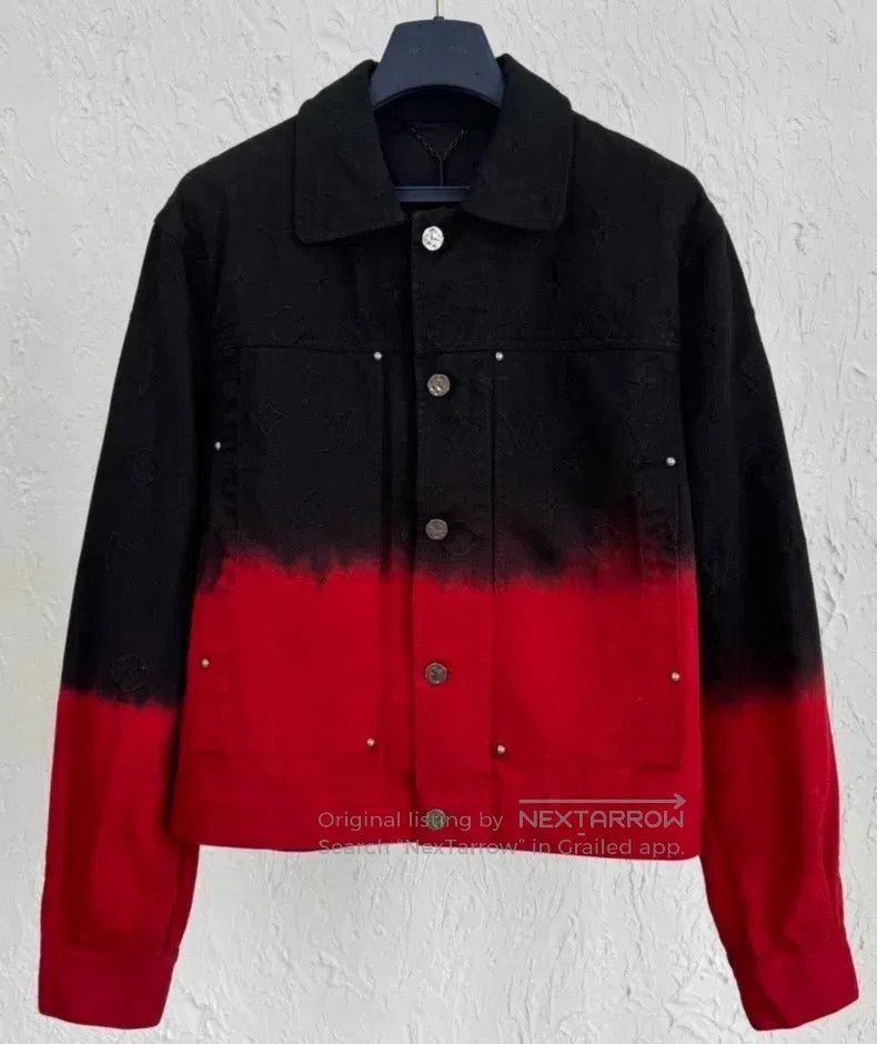 Louis Vuitton Louis Vuitton Black and red rendered embroidered presbyopi Size US M / EU 48-50 / 2 - 1 Thumbnail