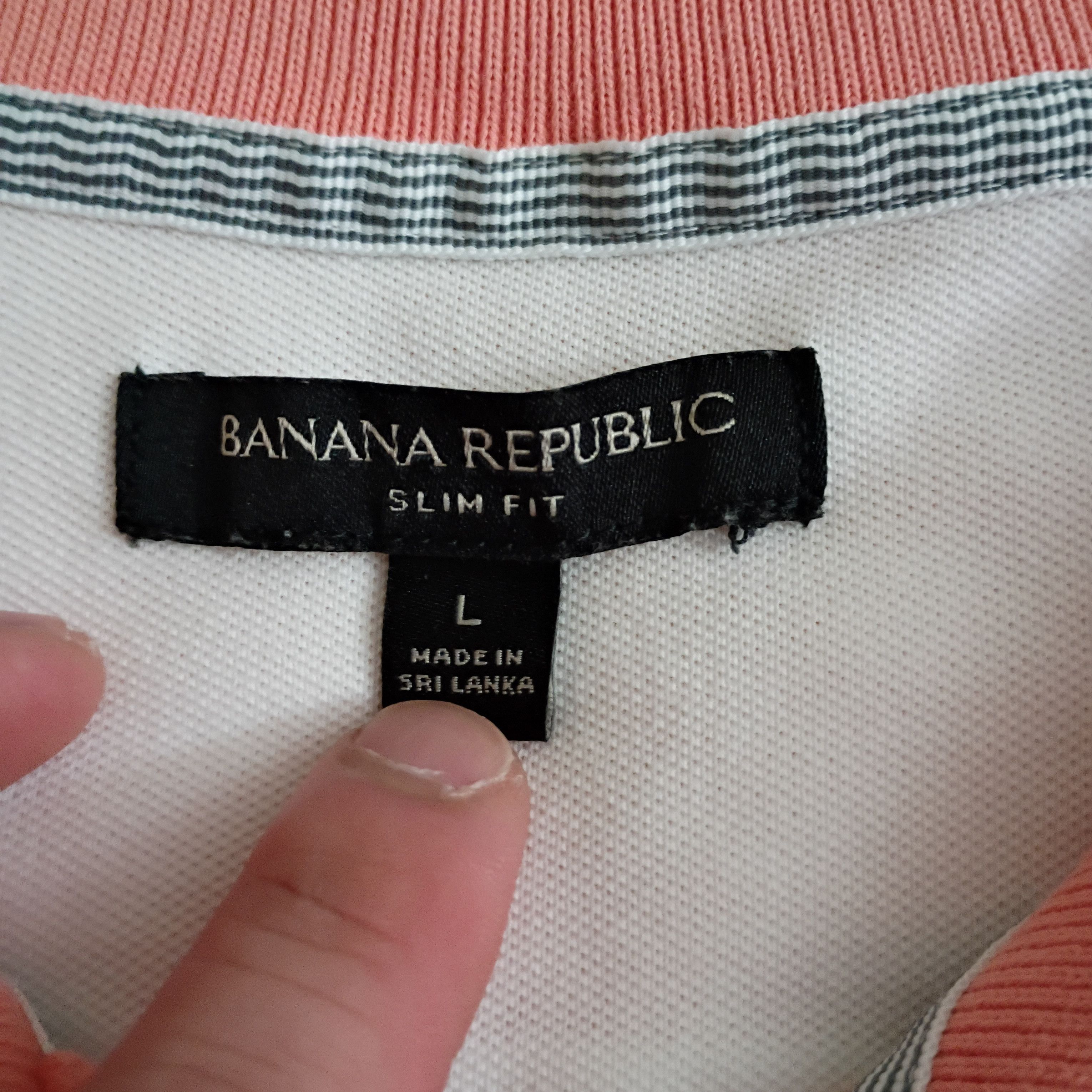 Other Adult Male Banana Republic Brand Polo T-Shirt USED Size US L / EU 52-54 / 3 - 4 Thumbnail