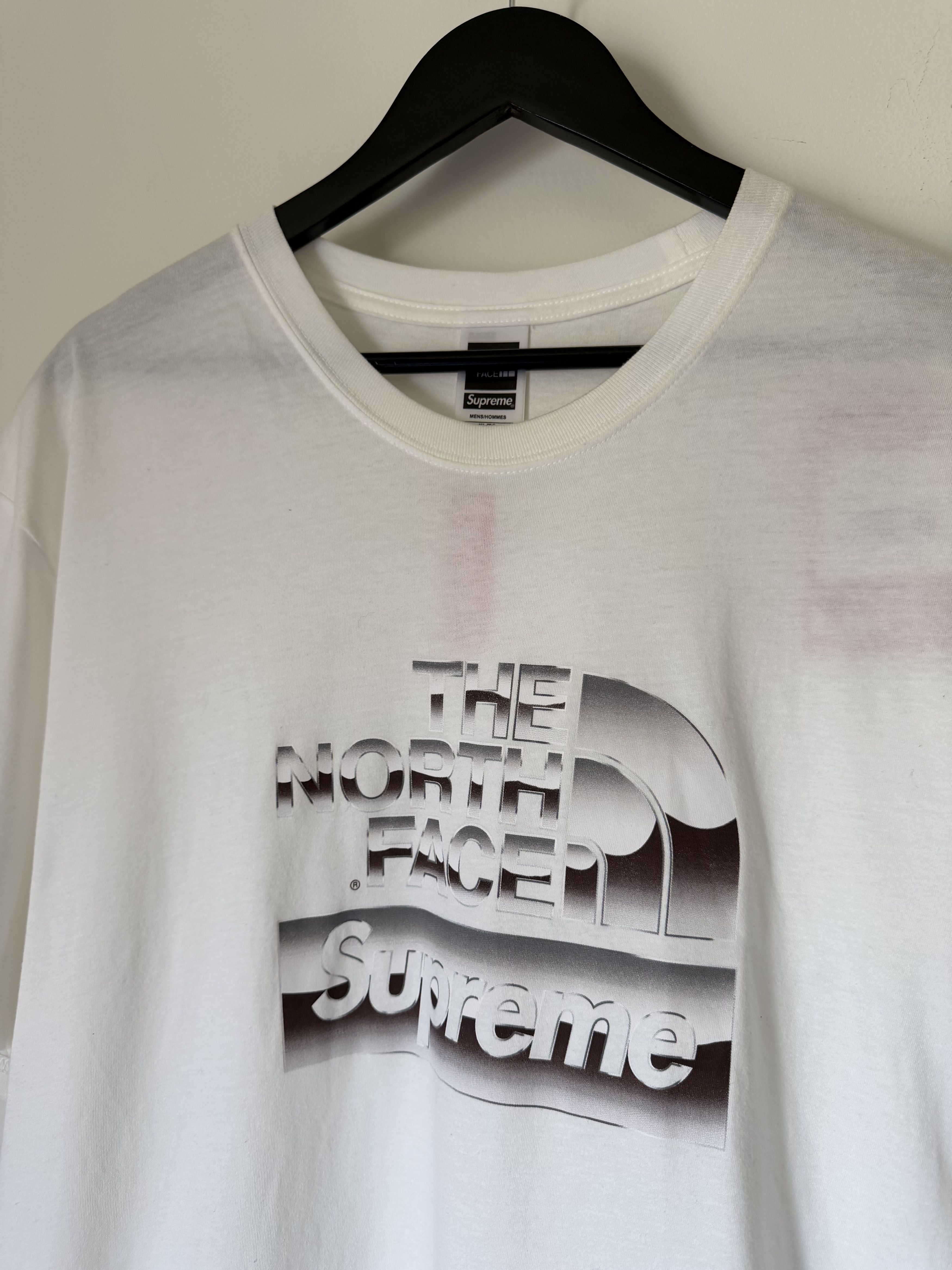 Supreme × The North Face Supreme The North Face Metallic Logo Tee in White Size US XL / EU 56 / 4 - 2 Thumbnail