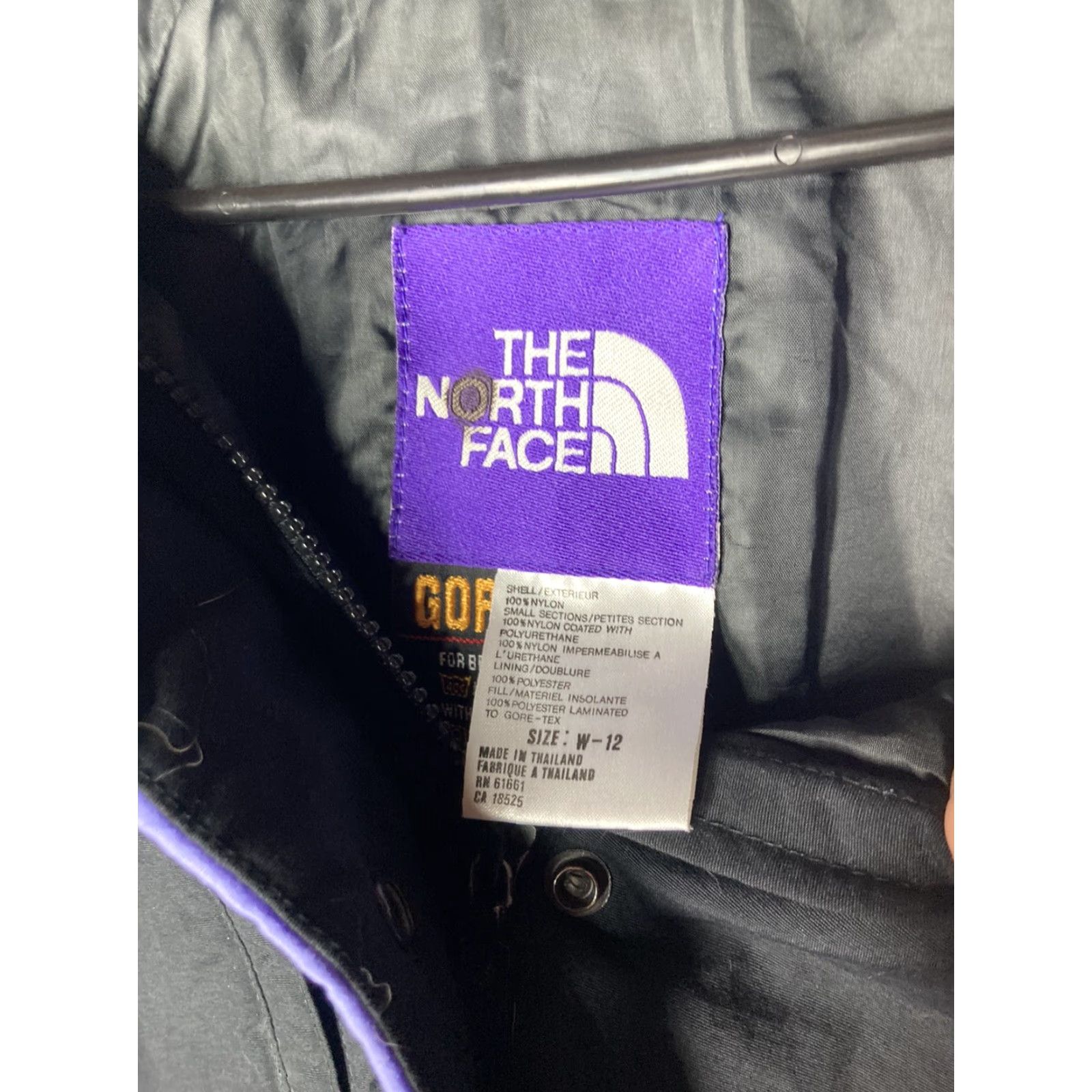 The North Face VINTAGE The North Face Vertical Gore-Tex Jacket Womens 12 Purple 90s Water Resistant Gore Tex Large Size XL / US 12-14 / IT 48-50 - 3 Thumbnail