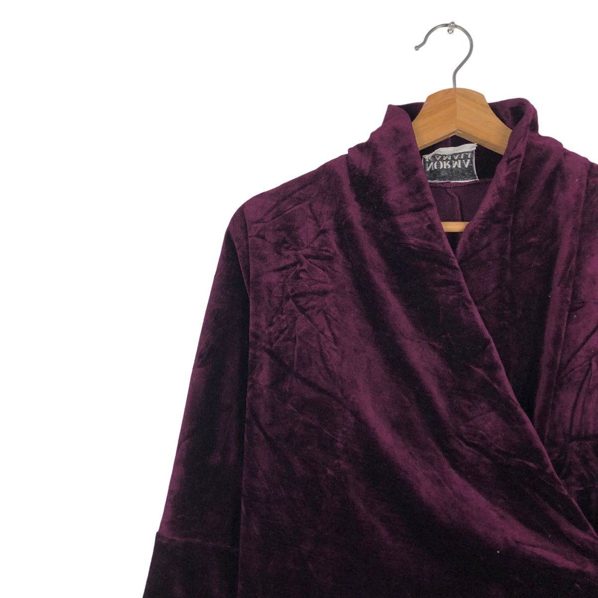 Vintage 🔥Velvet Long Sleeve Turtle Neck Norma Kamali Size M / US 6-8 / IT 42-44 - 7 Thumbnail