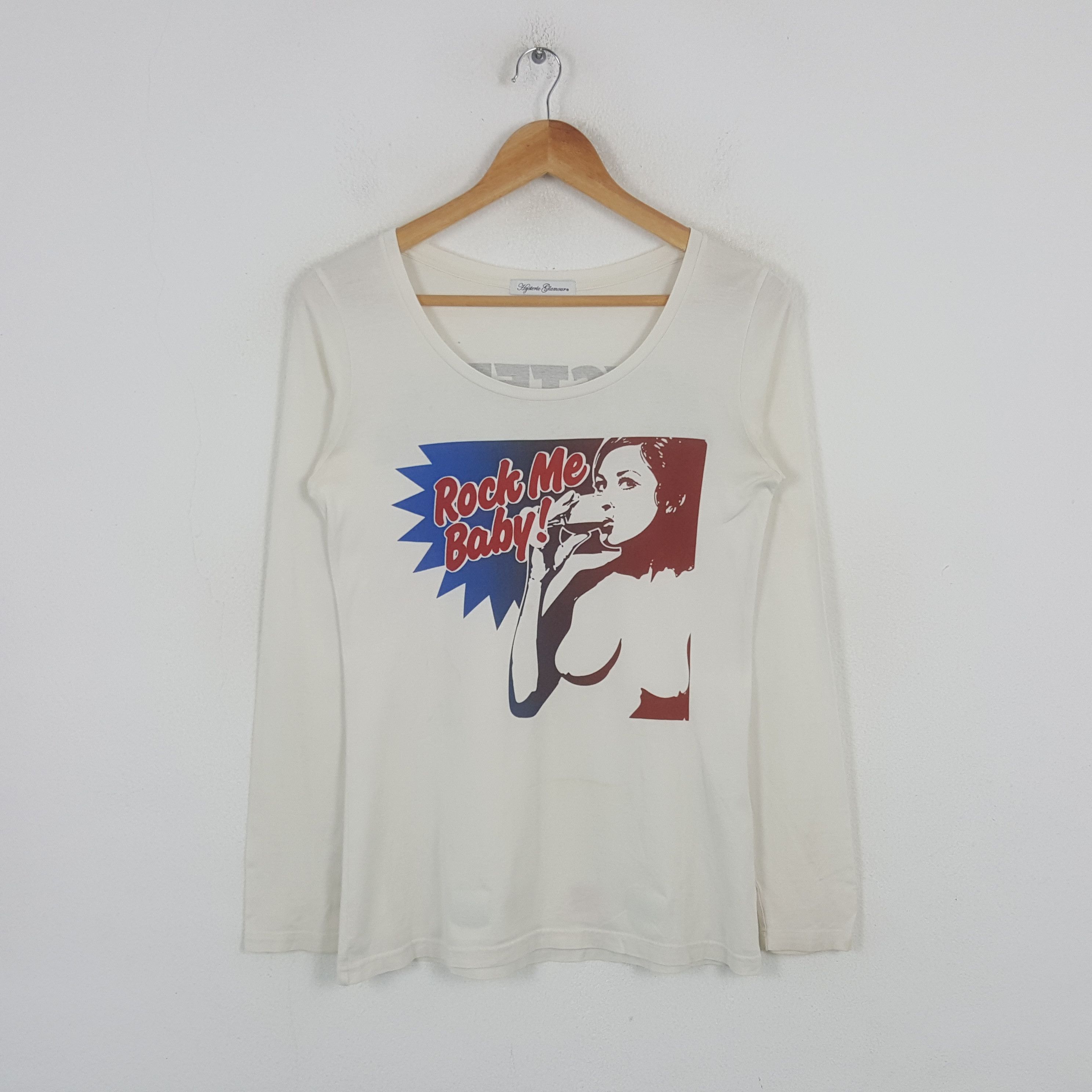 Hysteric Glamour Vintage Hysteric Glamour Rock Me Baby Japan Tshirt RR16 Size US S / EU 44-46 / 1 - 1 Thumbnail