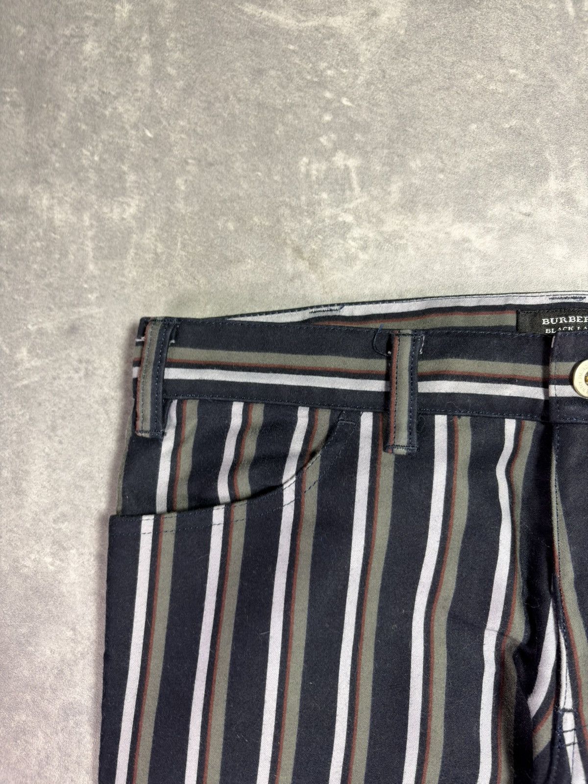 Burberry Burberry Black Label Exclusive Flared Striped Pants 27 28 Size US 27 - 7 Thumbnail