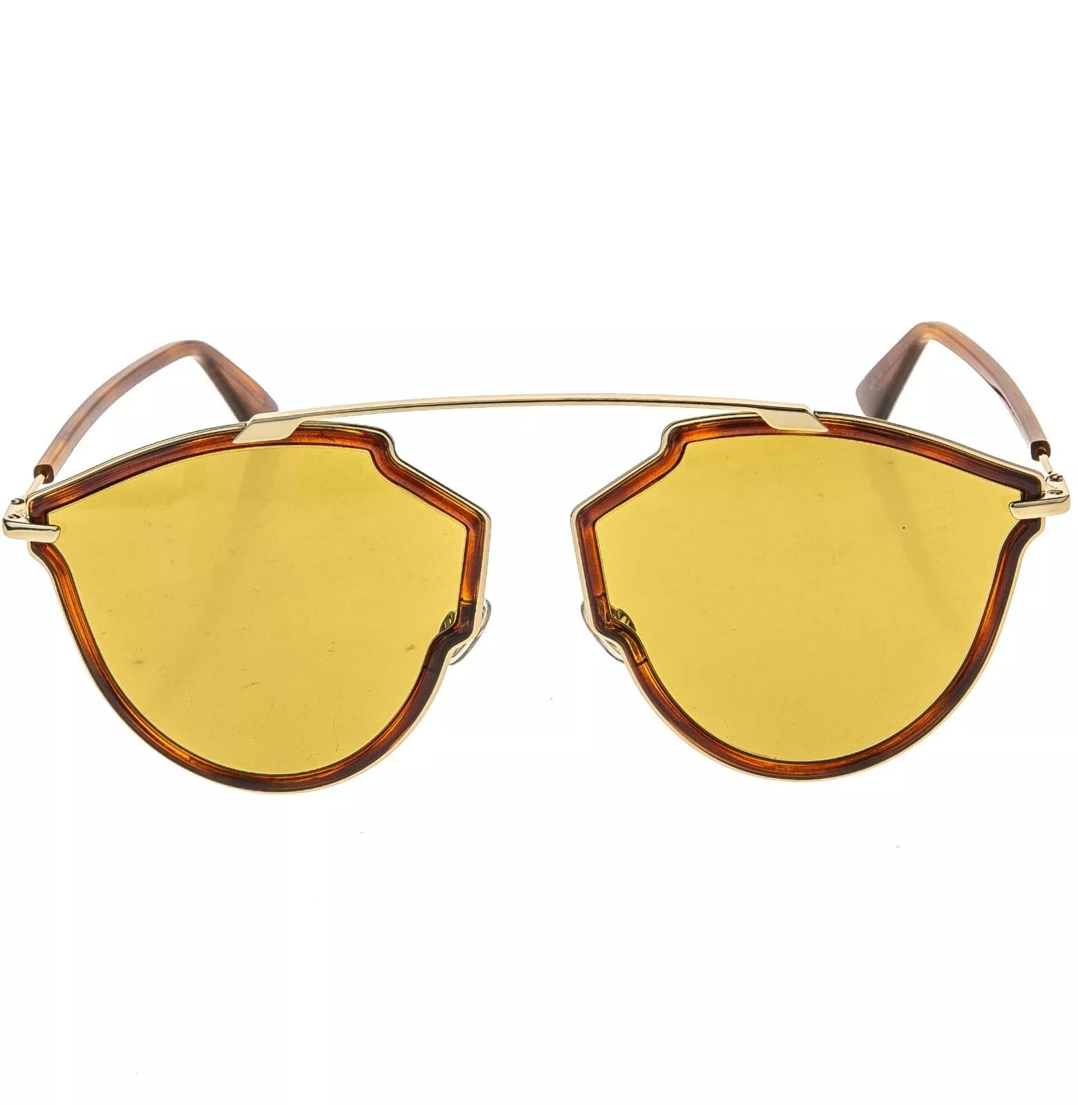 Christian Dior Monsieur CHRISTIAN DIOR SO REAL Gold Aviator Sunglasses SOREALRISE Size ONE SIZE - 5 Thumbnail