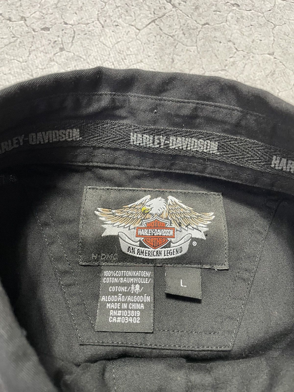 Harley Davidson × Vintage Harley Davidson Motor Vintage Short Sleeve Shirt Big Logo Size US L / EU 52-54 / 3 - 10 Thumbnail