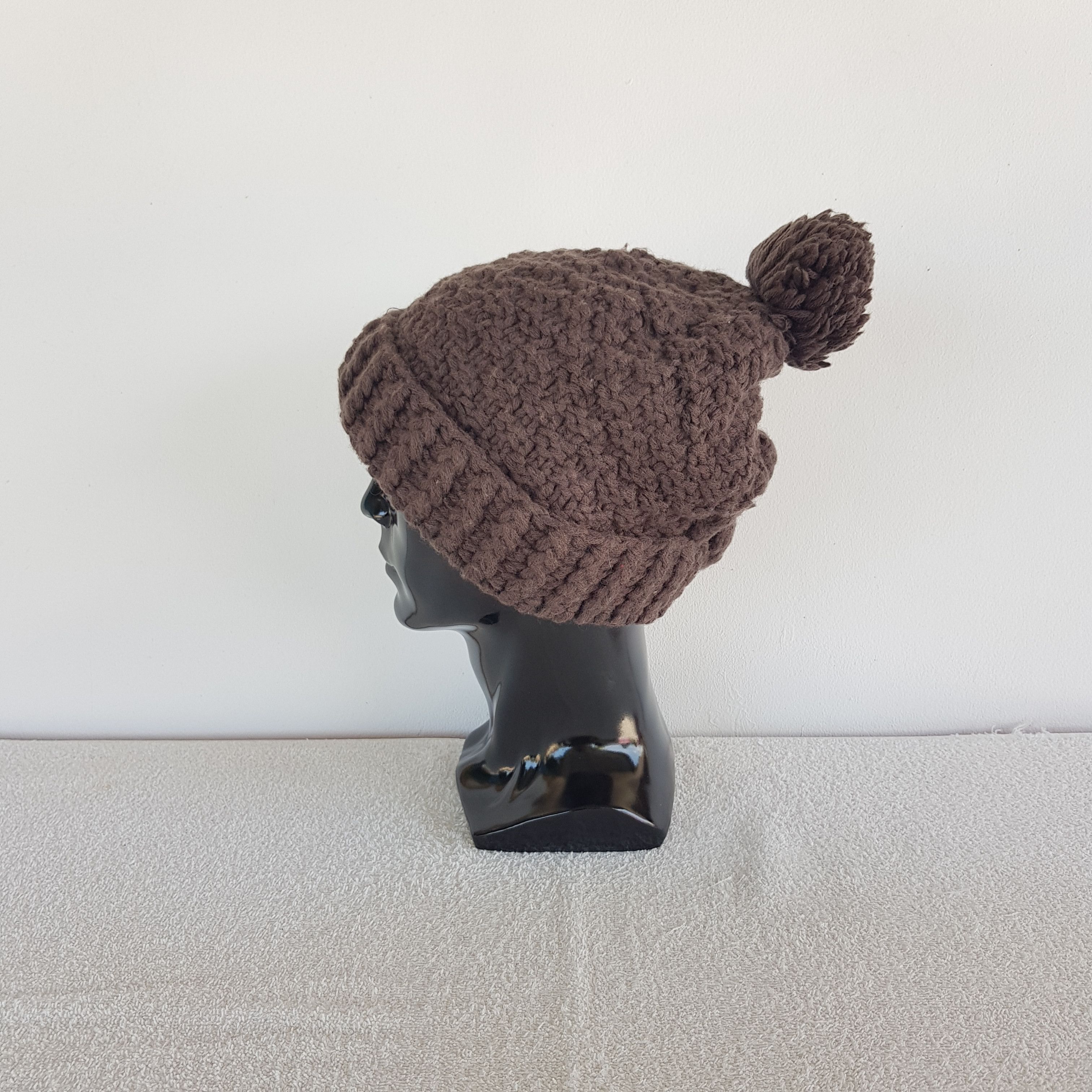 Homespun Knitwear Vintage Japanese Beanie Fair Isle Ribbed Knit Snow Caps Hats Size ONE SIZE - 4 Thumbnail
