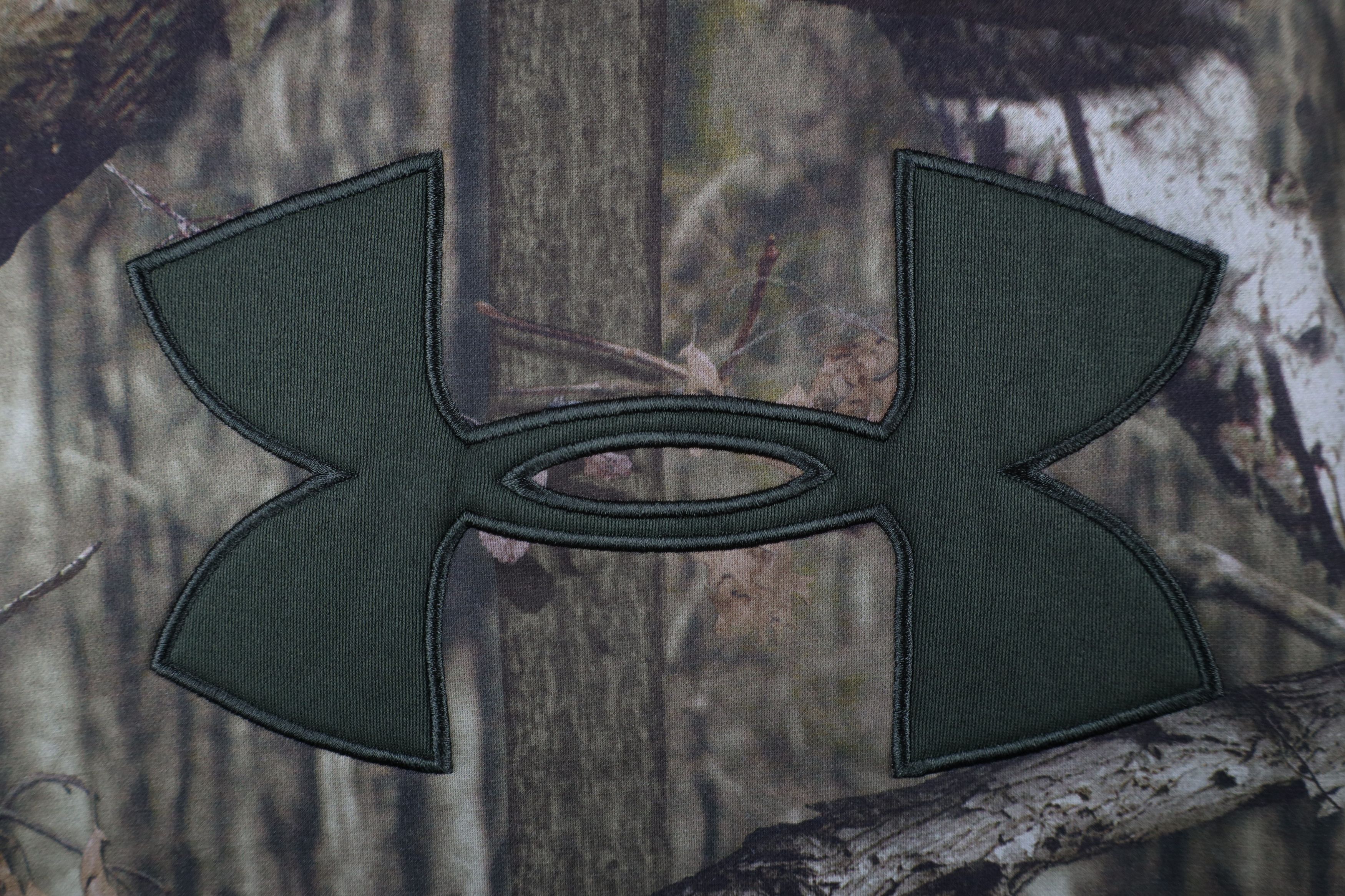 Under Armour × Vintage Under Armour Big Logo Infinity Camouflage Hoodie Sweatshirt Size US S / EU 44-46 / 1 - 4 Thumbnail