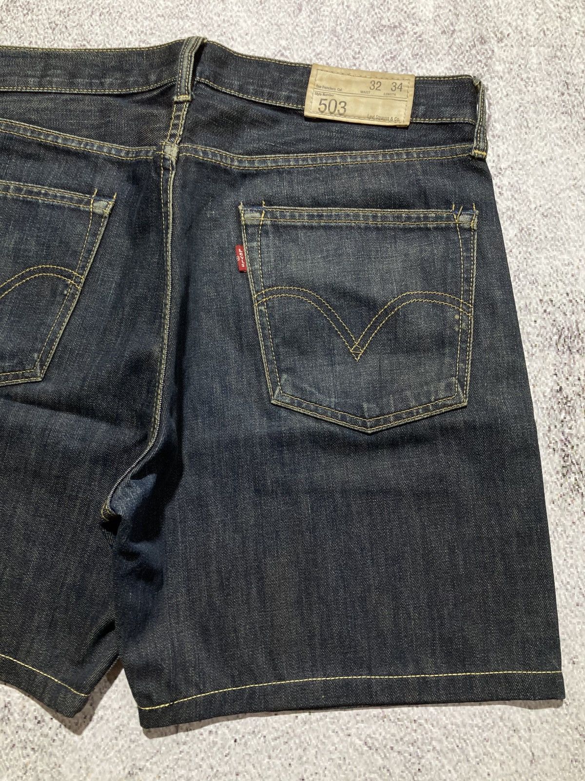 Levi's Vintage Clothing Vintage Levis 503 32x34 Denim Jeans Short Pants Size US 33 - 7 Thumbnail