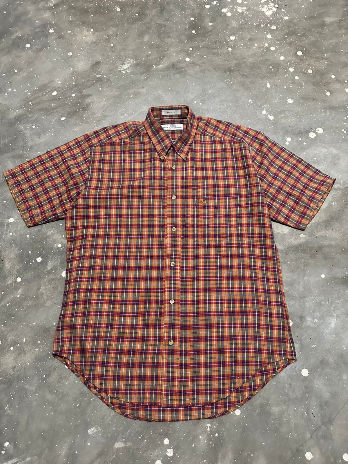Balenciaga × Vintage Vintage Balenciaga Paris Shirt Size US L / EU 52-54 / 3 - 4 Thumbnail