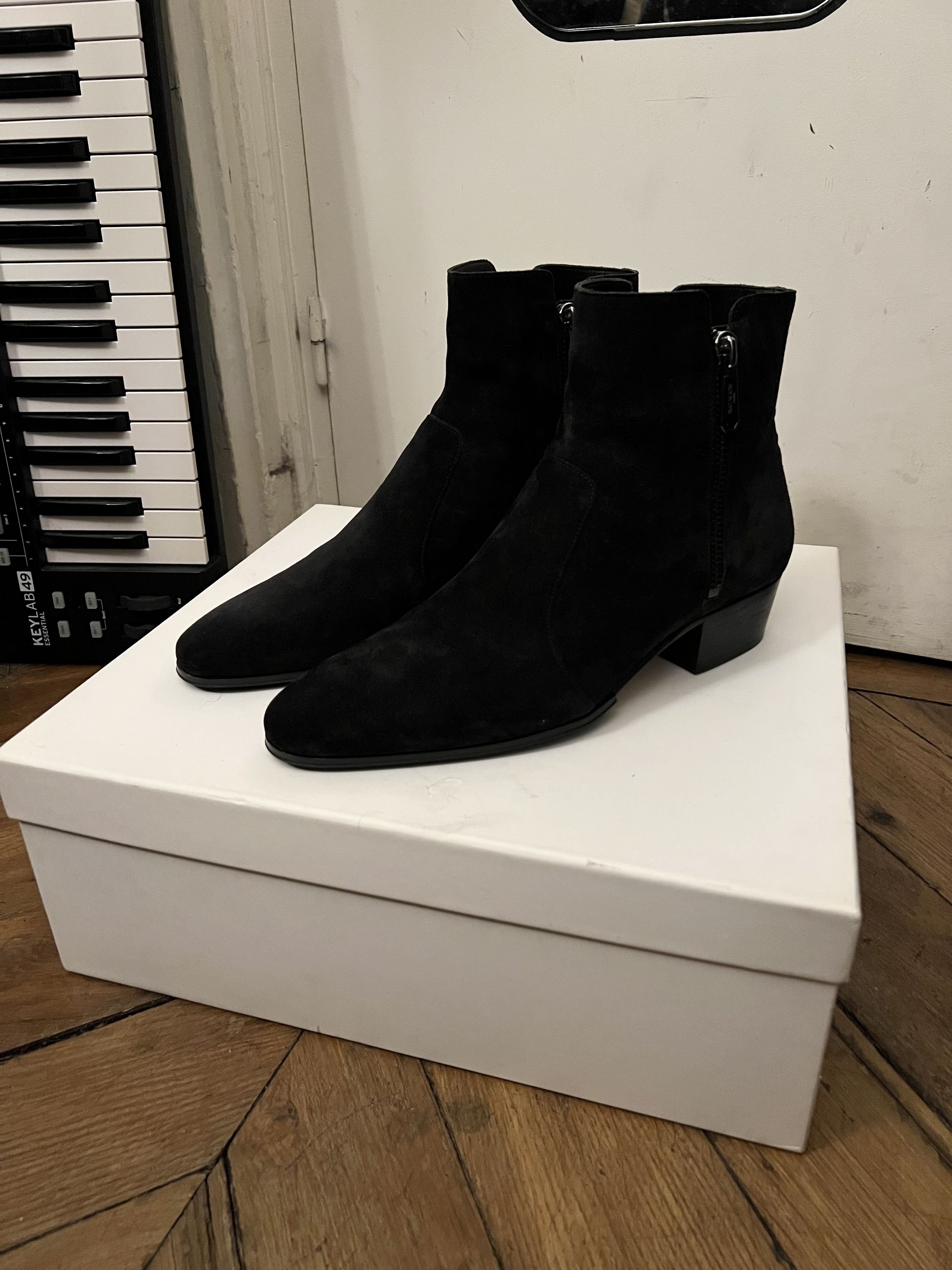 Balmain Balmain Double zipped Suede Boots Size US 10 / EU 43 - 1 Thumbnail