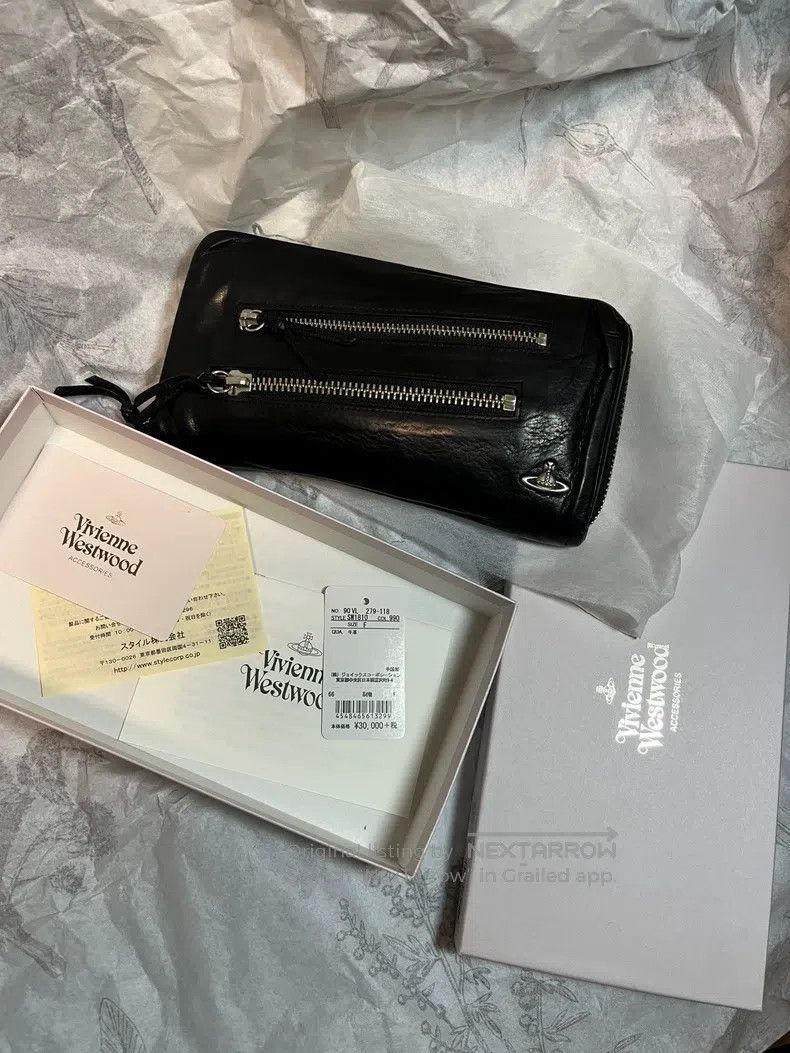Vivienne Westwood Vivienne Westwood Zipper wallet, black, long style Size ONE SIZE - 1 Thumbnail