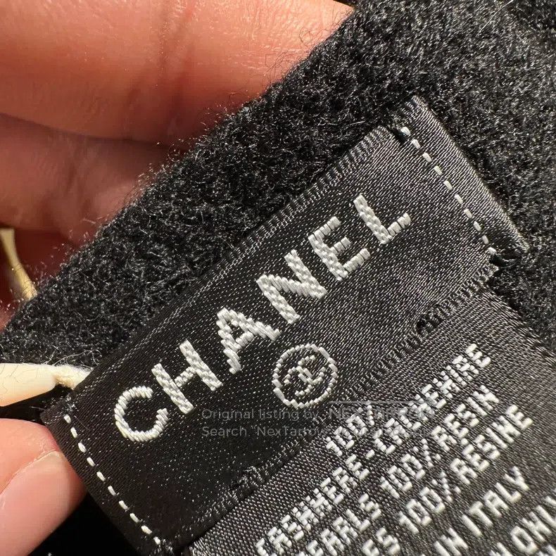 Chanel Chanel Sloan letter cashmere scarf Size ONE SIZE - 3 Thumbnail