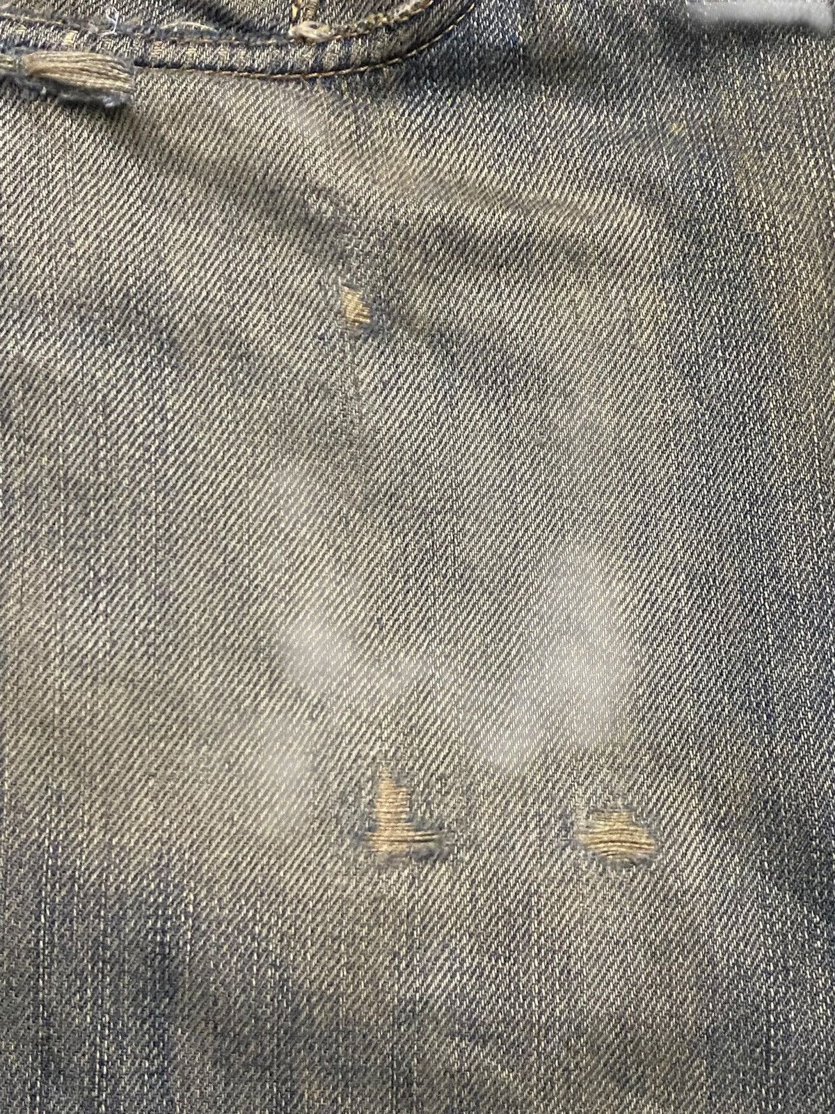 Junya Watanabe Vintage Edwin 403 Mud Wash Distressed Loose Size US 33 - 11 Thumbnail