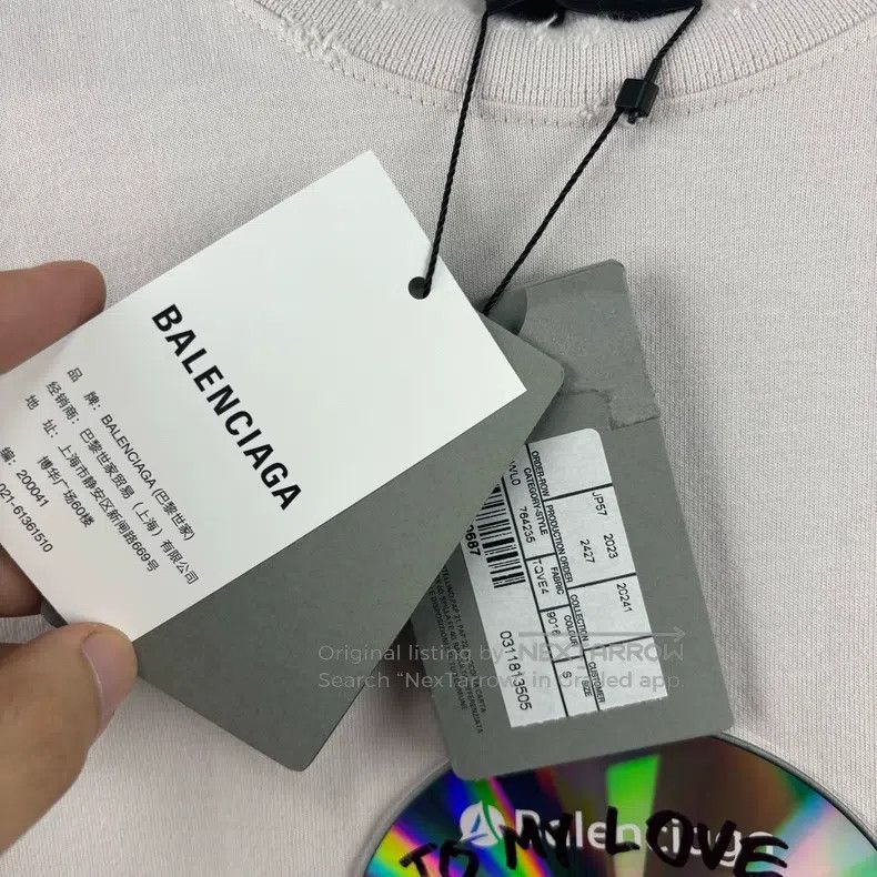 Balenciaga Balenciaga Alphabet Disc Printed Round Neck Pullover Short Size US S / EU 44-46 / 1 - 6 Thumbnail