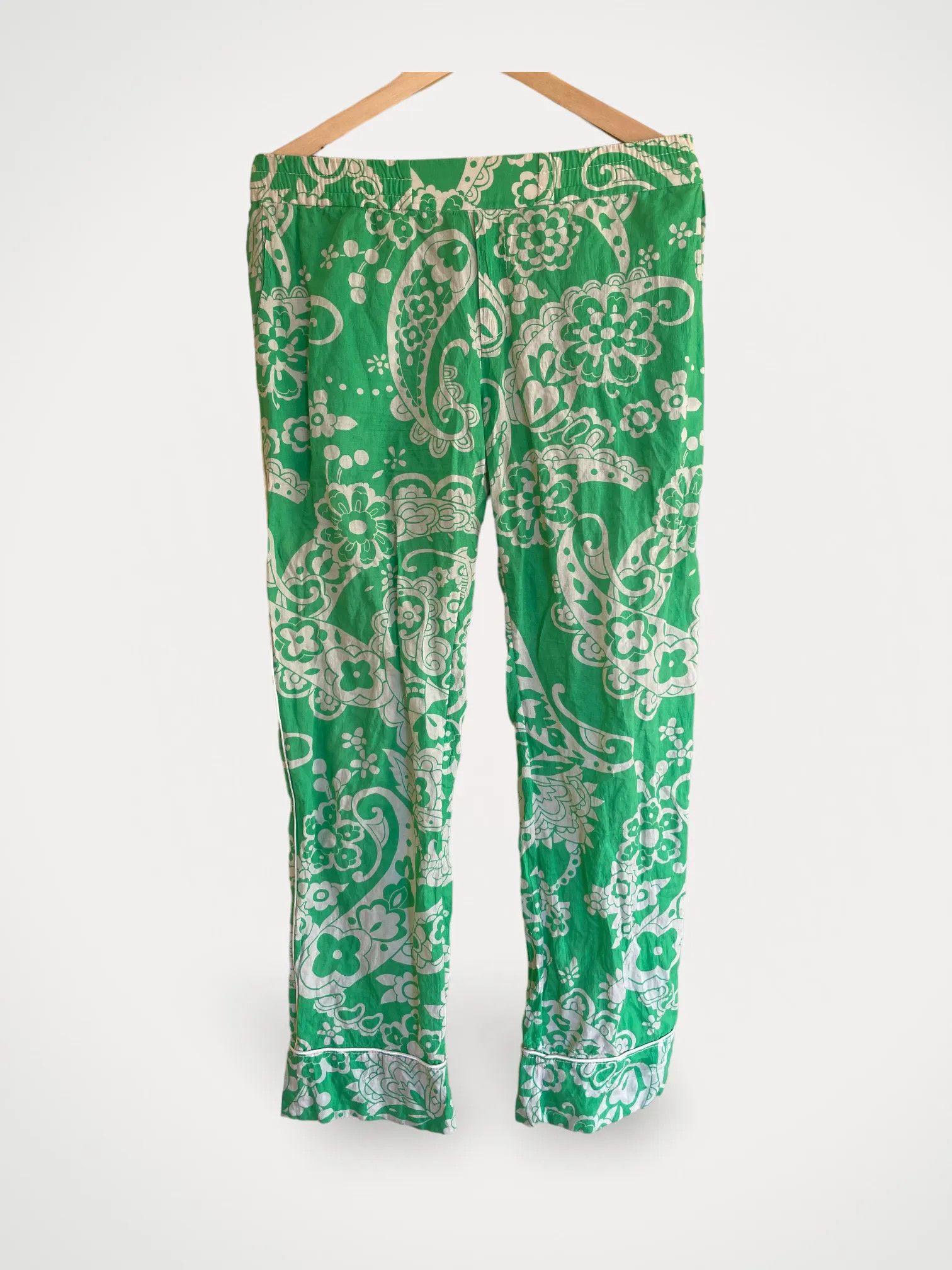 Hope Hope Bon Trouser Paisley Green Pants Size 26" / US 2 / IT 38 - 1 Thumbnail