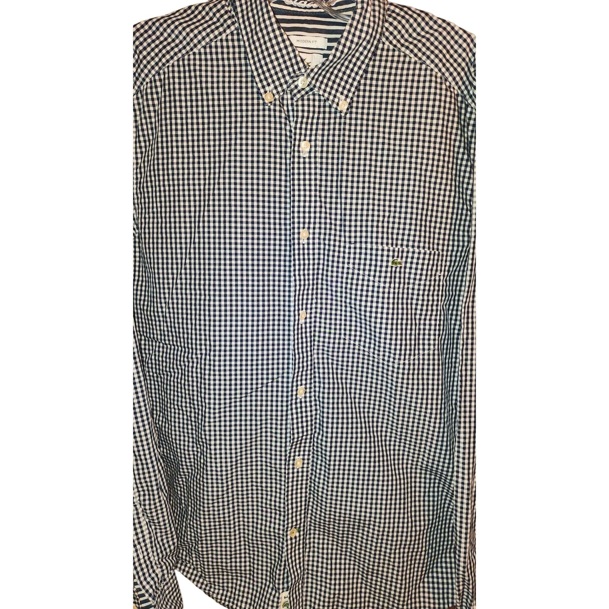 Lacoste Lacoste Medium Mens Long Sleeve Button Down Shirt SfPf Home Size US M / EU 48-50 / 2 - 2 Thumbnail