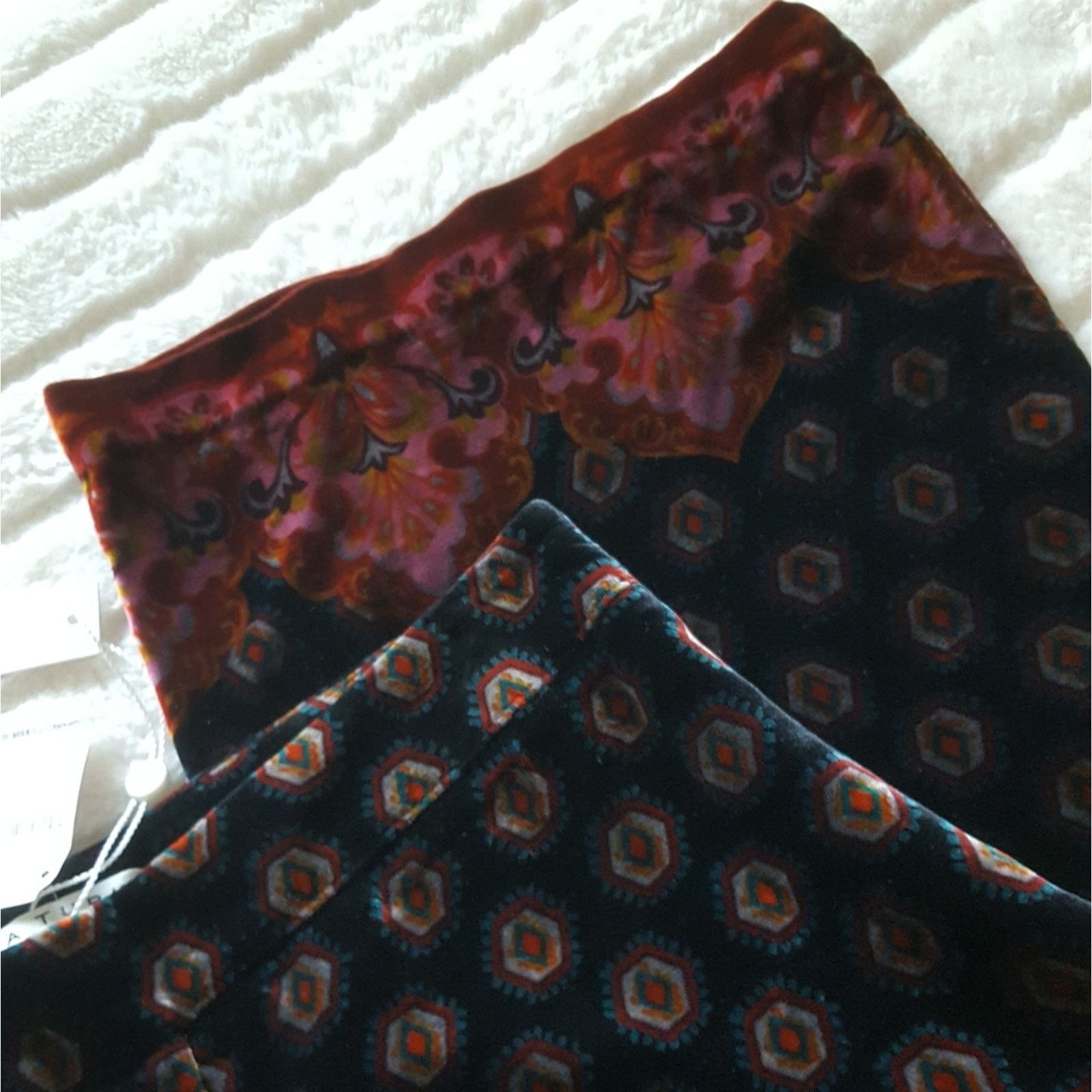 Trina Turk Trina Turk Palazzo Flare Damask Jacquard Velvet Print Pant Size 24" / US 00 / IT 34 - 8 Thumbnail