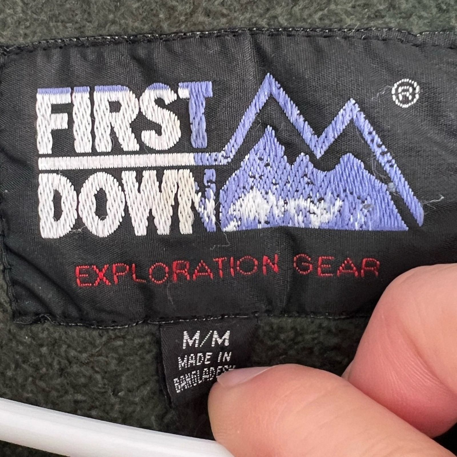 Vintage Vintage 90s First Down Exploration 1/4 Zip Fleece Jacket Size US M / EU 48-50 / 2 - 5 Thumbnail