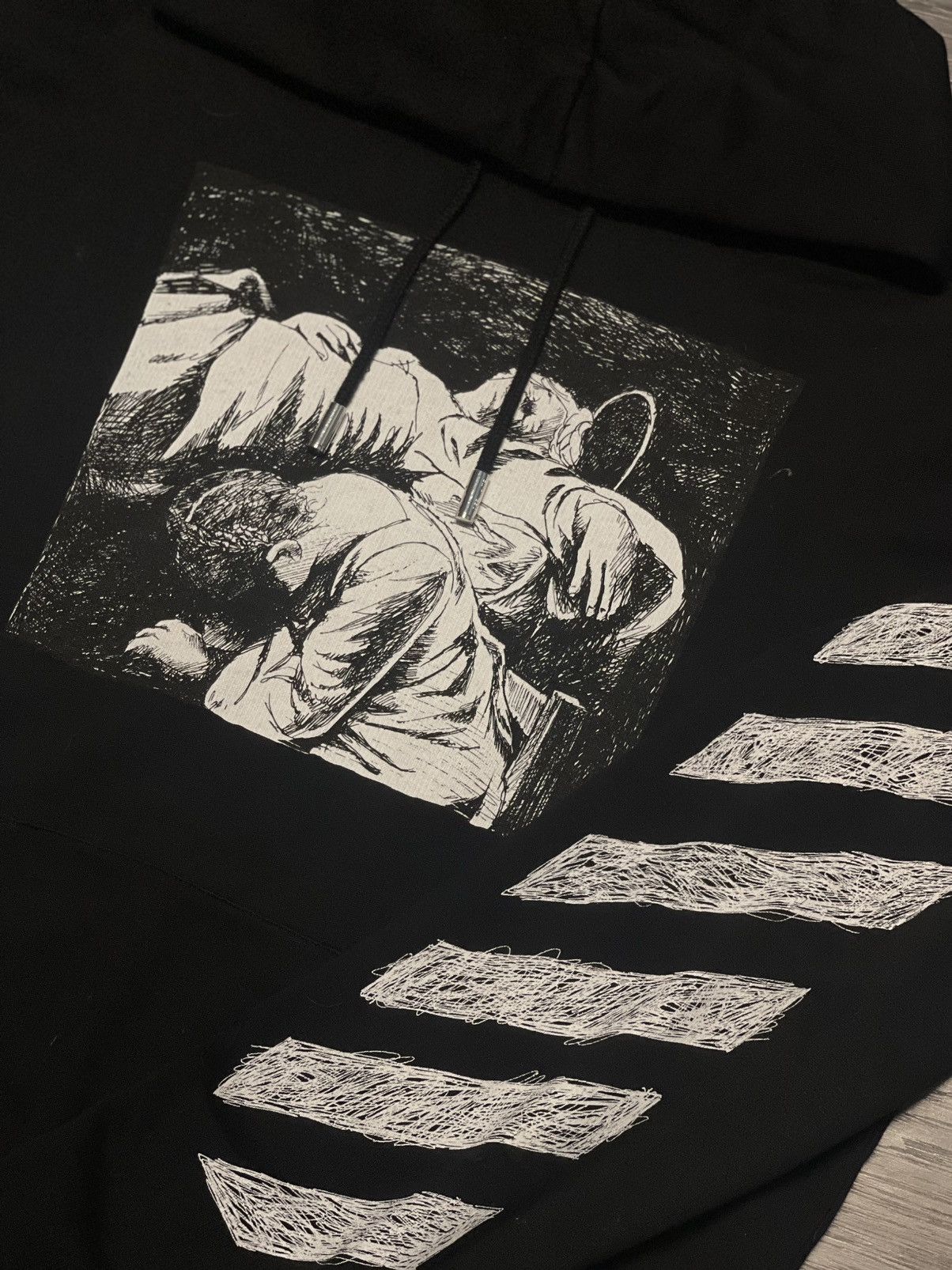 Off-White Off White Pencil Sketch Hoodie | RARE | Size M Size US M / EU 48-50 / 2 - 3 Thumbnail