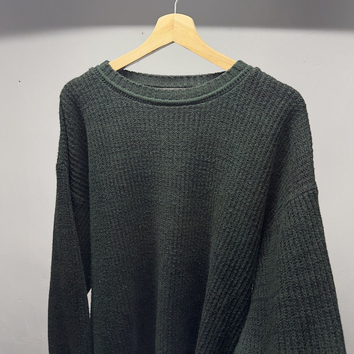 Vintage 90s Dark Green Acrylic Sweater ERD Grunge RRL USA Skater Size US M / EU 48-50 / 2 - 3 Thumbnail