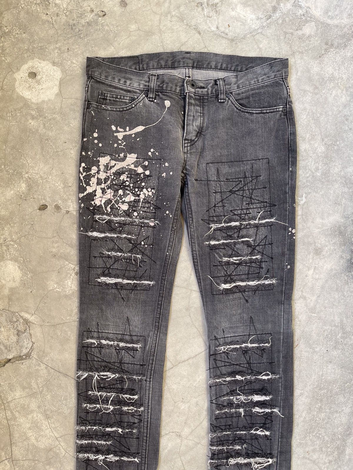 Hysteric Glamour 90s Hysteric Glamour Distressed Denim Size US 31 - 5 Thumbnail