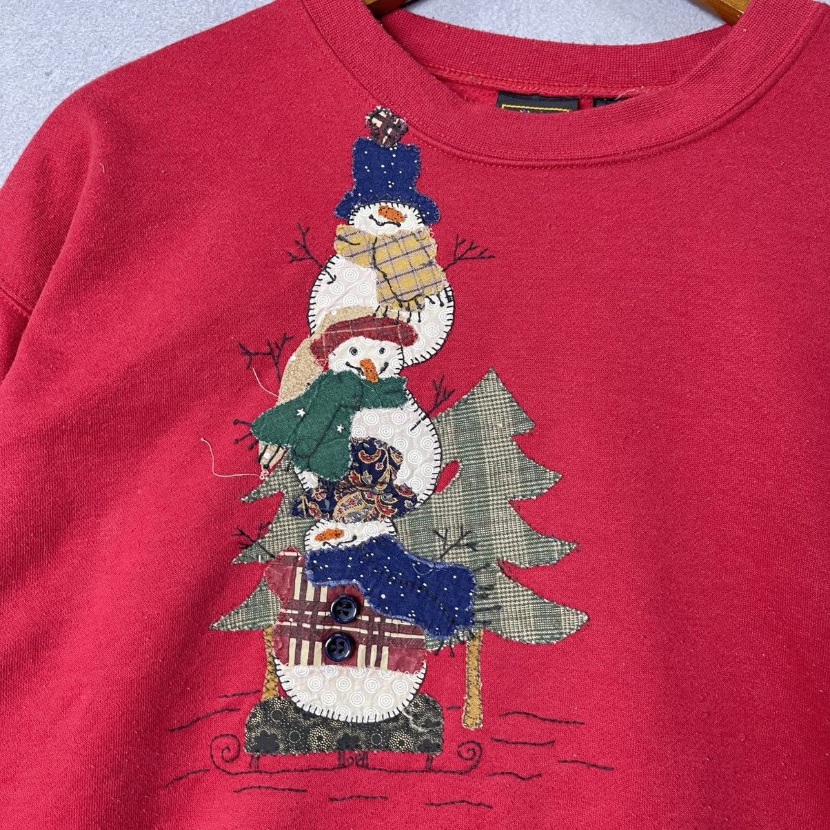 USA Olympics Vintage USA Olympic Snowman Christmas Sweatshirt Size US L / EU 52-54 / 3 - 3 Thumbnail