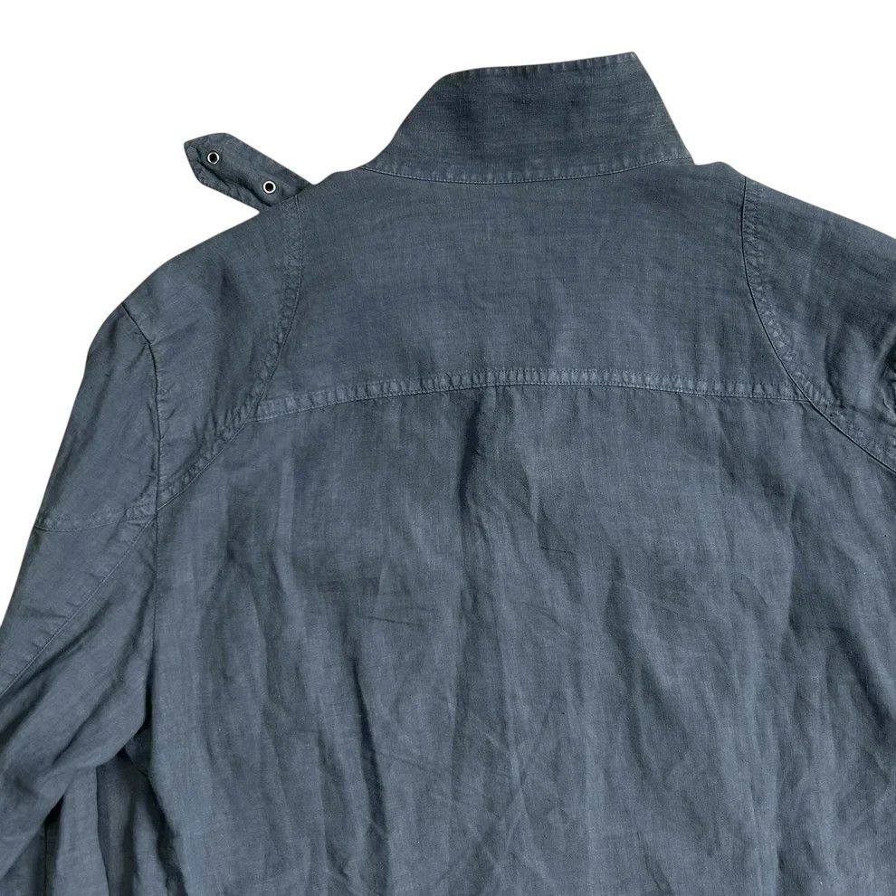 Balenciaga Balenciaga Belt Collar Linen Work Shirt - SS05 Size US M / EU 48-50 / 2 - 7 Thumbnail