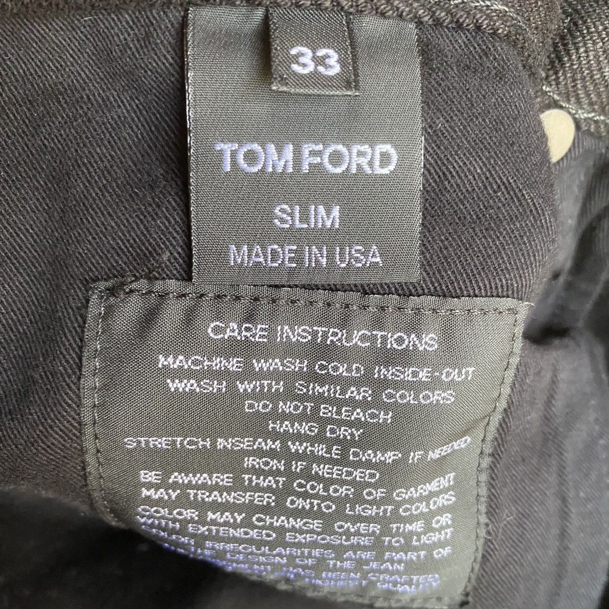 Tom Ford Tom Ford Brushing Cotton Slim Fit Denim Size US 33 - 6 Thumbnail