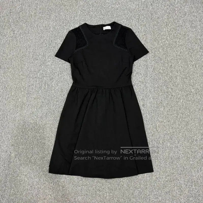 Valentino Valentino Black Cotton Short Sleeve Dress . Size S / US 4 / IT 40 - 1 Thumbnail