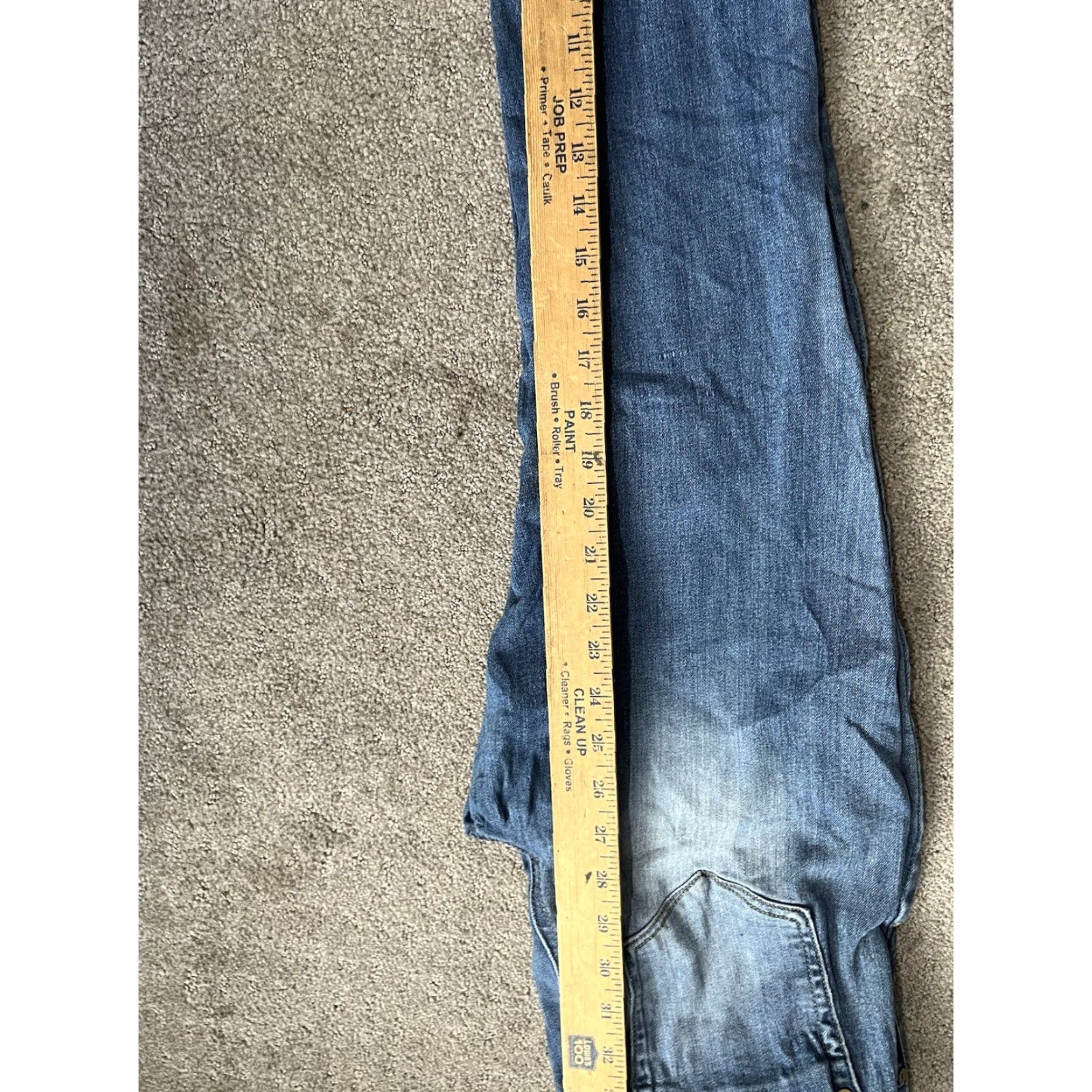 Denime Indigo Rein Jeans Skinny Denim Blue Pockets Size 11 Juniors Women's Regular Size 32" / US 10 / IT 46 - 6 Thumbnail