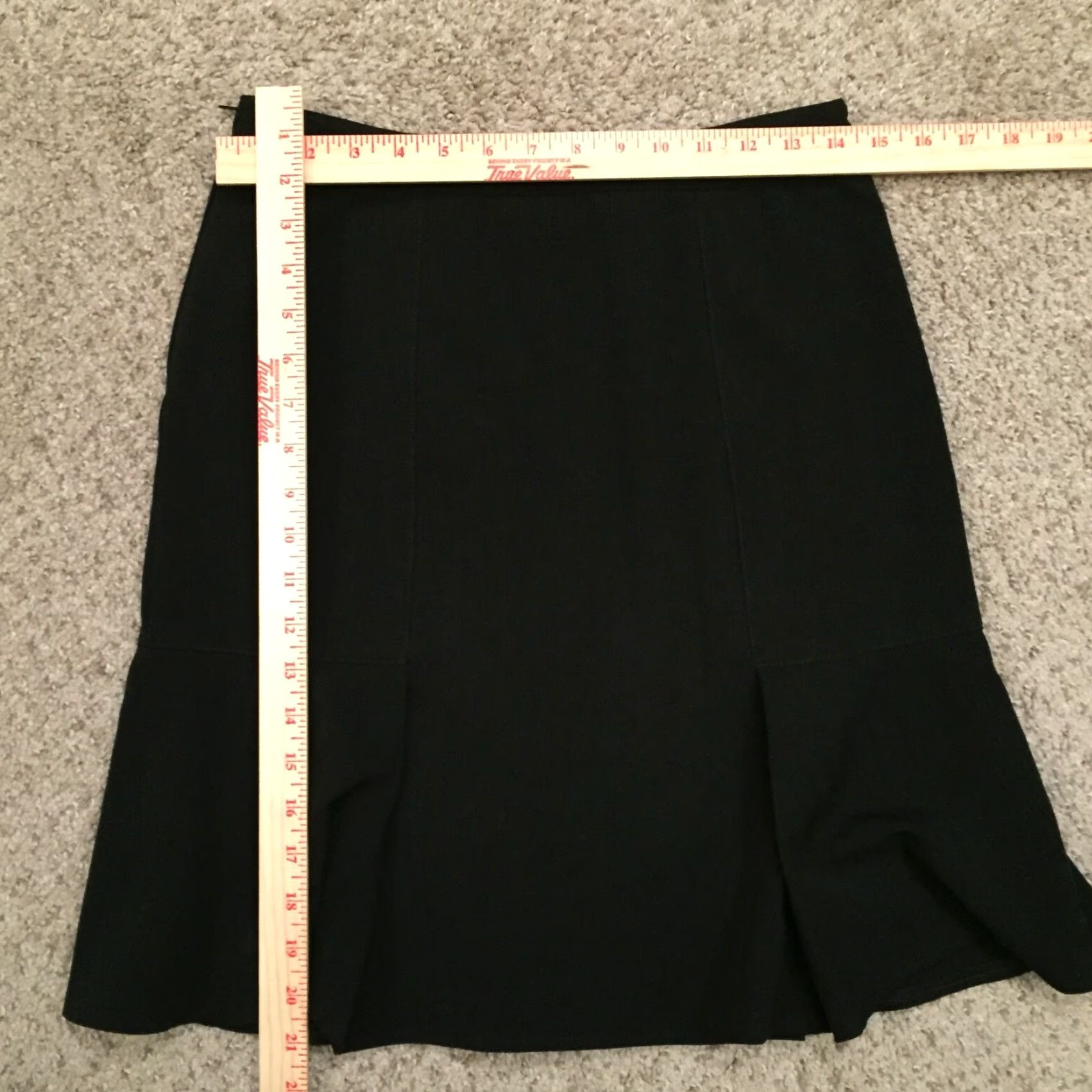 Vintage Wrapper Skirt Women Knee Length Black 7 Unlined USA Polyester Rayon Spandex Pencil Straight N/A Size 28" / US 6 / IT 42 - 6 Thumbnail
