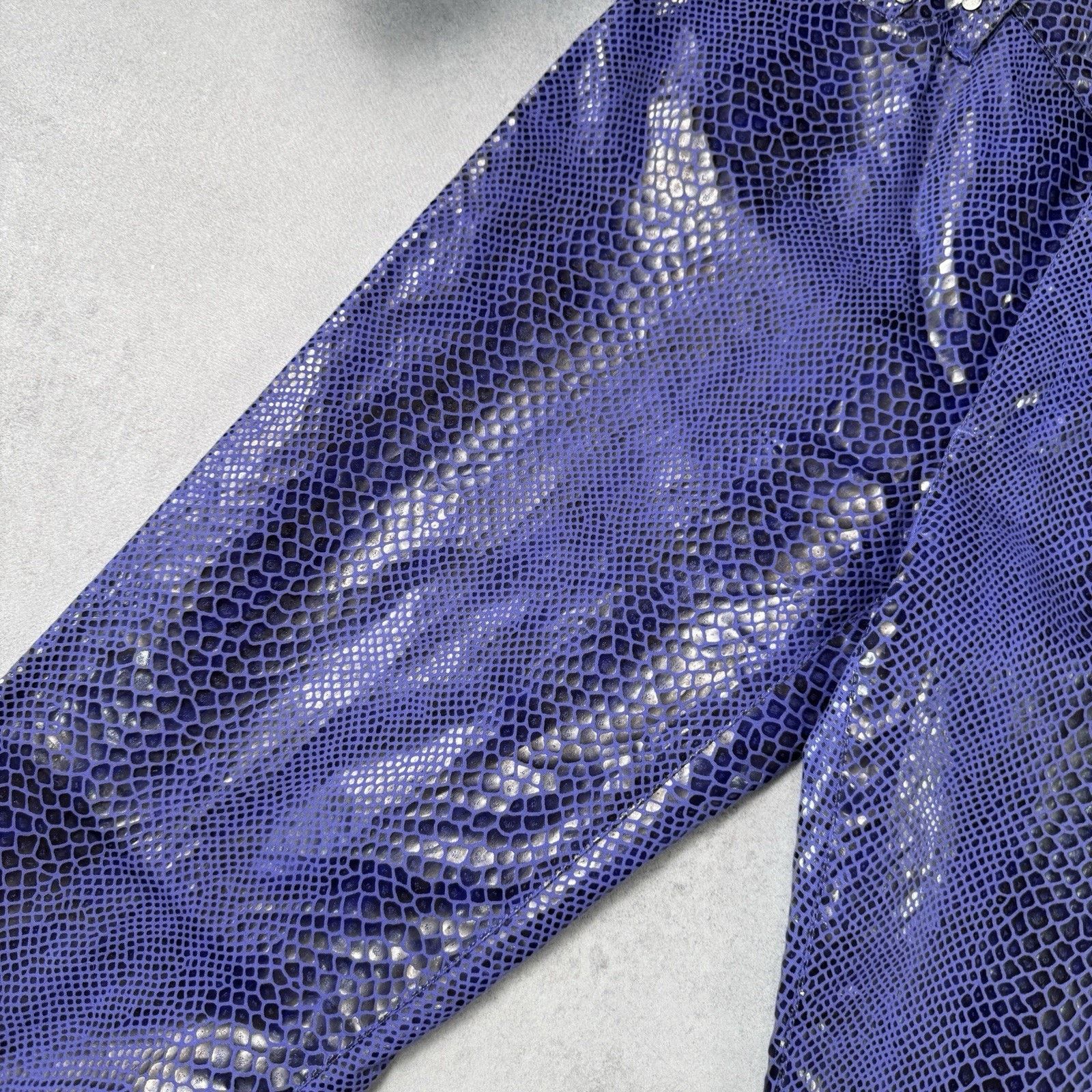 Kenzo Vintage Kenzo Jeans Snake Pattern Pants Purple Size 44 Size 30" / US 8 / IT 44 - 3 Thumbnail