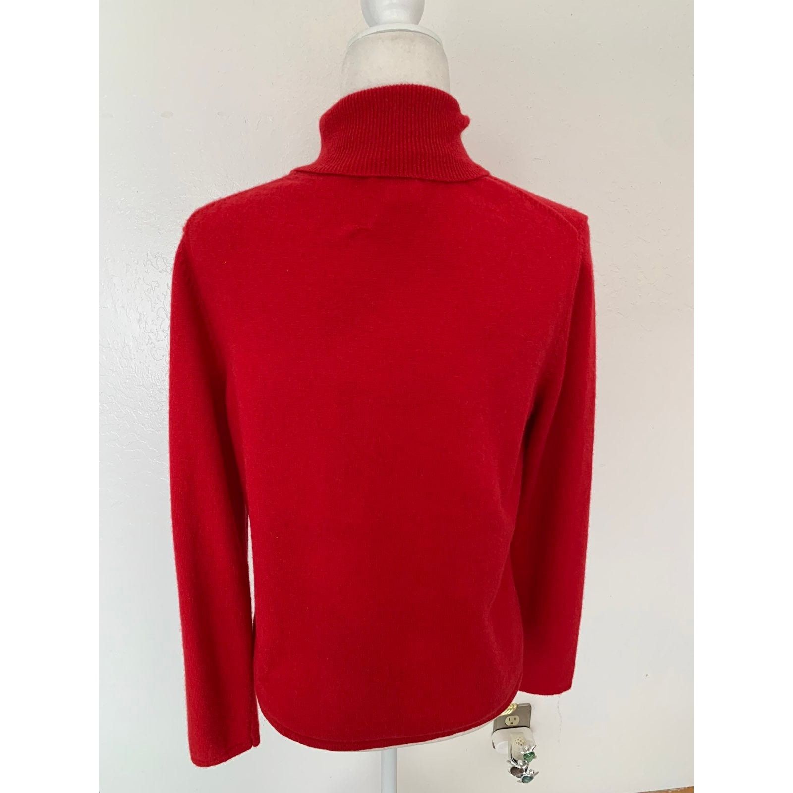 Other Amie Drew Red Turtleneck Sweater size L Cashmere and Wool Size L / US 10 / IT 46 - 2 Thumbnail