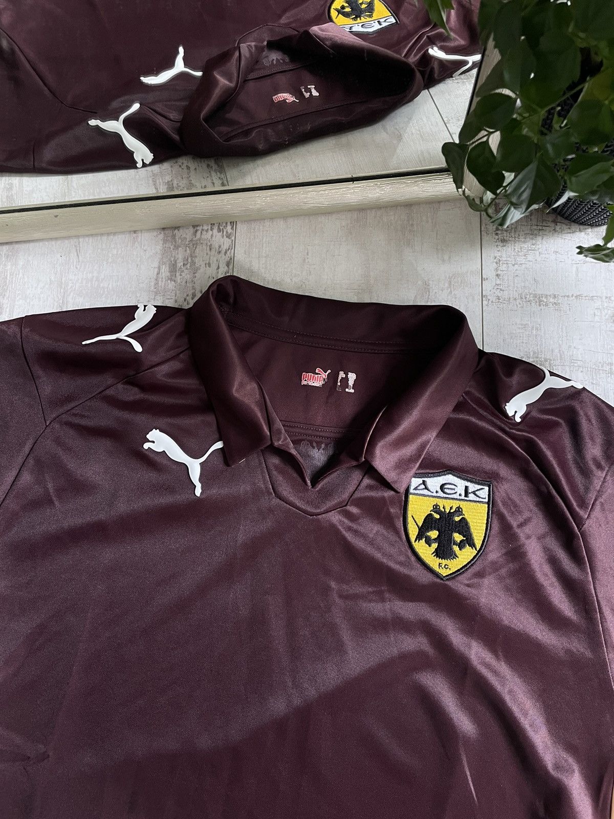 Puma × Vintage Vintage Puma AEK Athens 2008/2009 Football Shirt Jersey Size US S / EU 44-46 / 1 - 3 Thumbnail