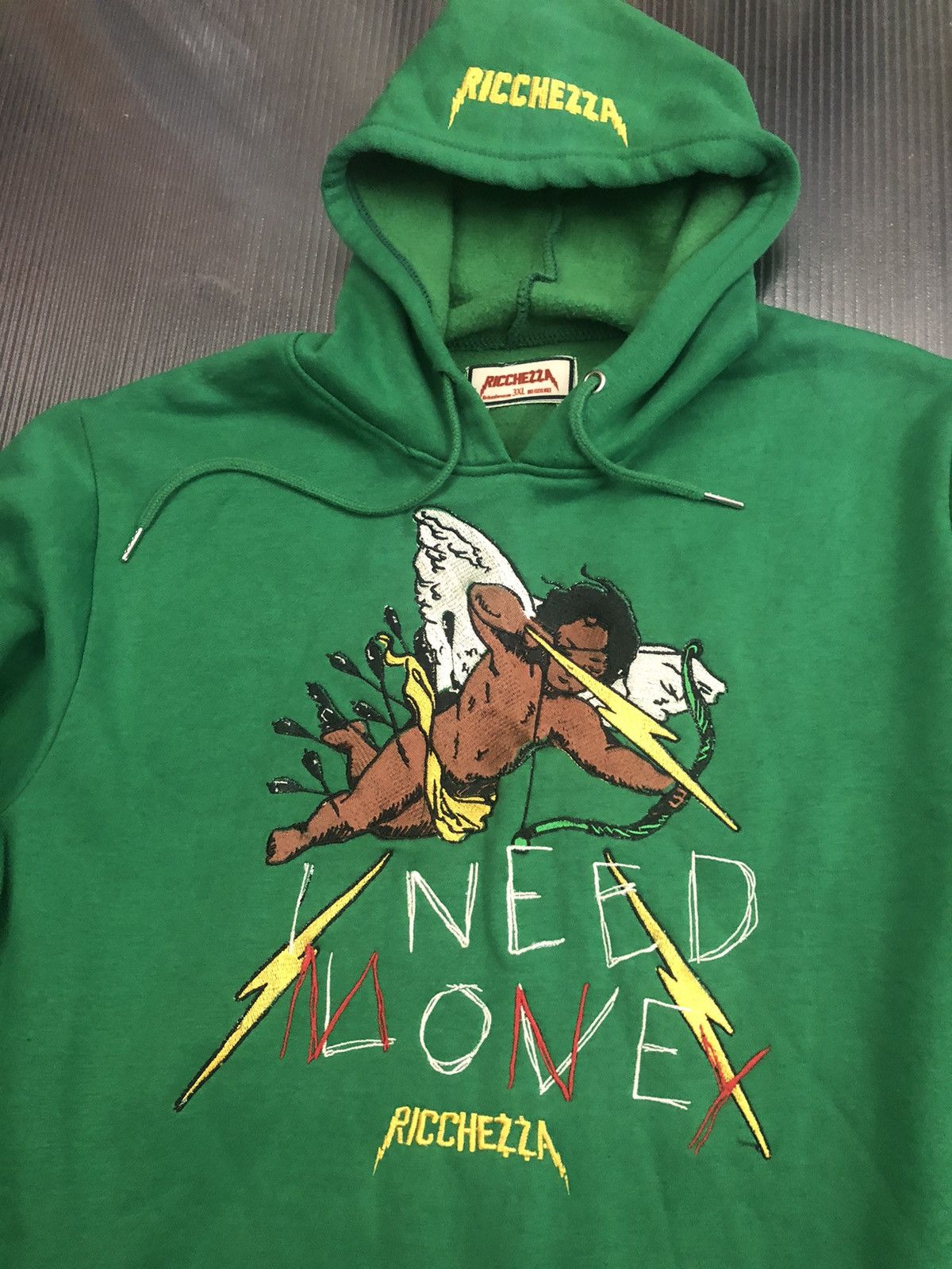 Designer Ricchezza forever love hurts money heals hoodie 3XL Size US XXL / EU 58 / 5 - 15 Thumbnail
