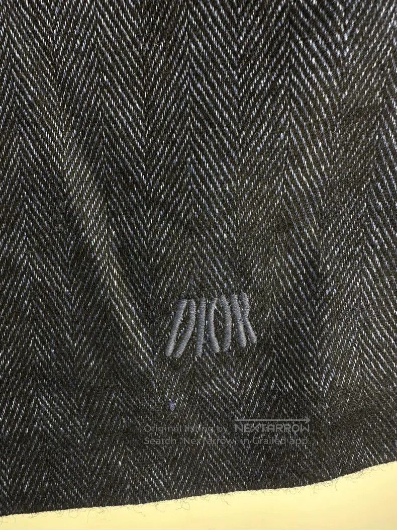 Dior Dior Size13 Dark blue wool A-line skirt Size 32" / US 10 / IT 46 - 3 Thumbnail