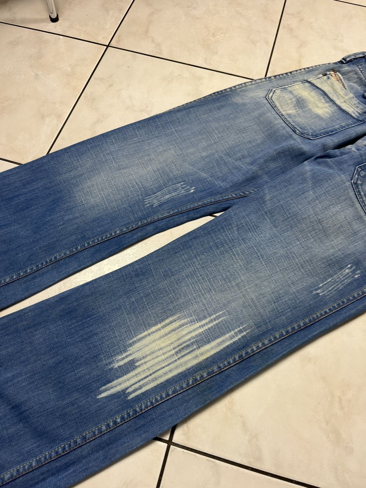 Diesel × Vintage Vintage Diesel moorix y2k distressed denim jeans baggy pants Size US 32 / EU 48 - 10 Thumbnail