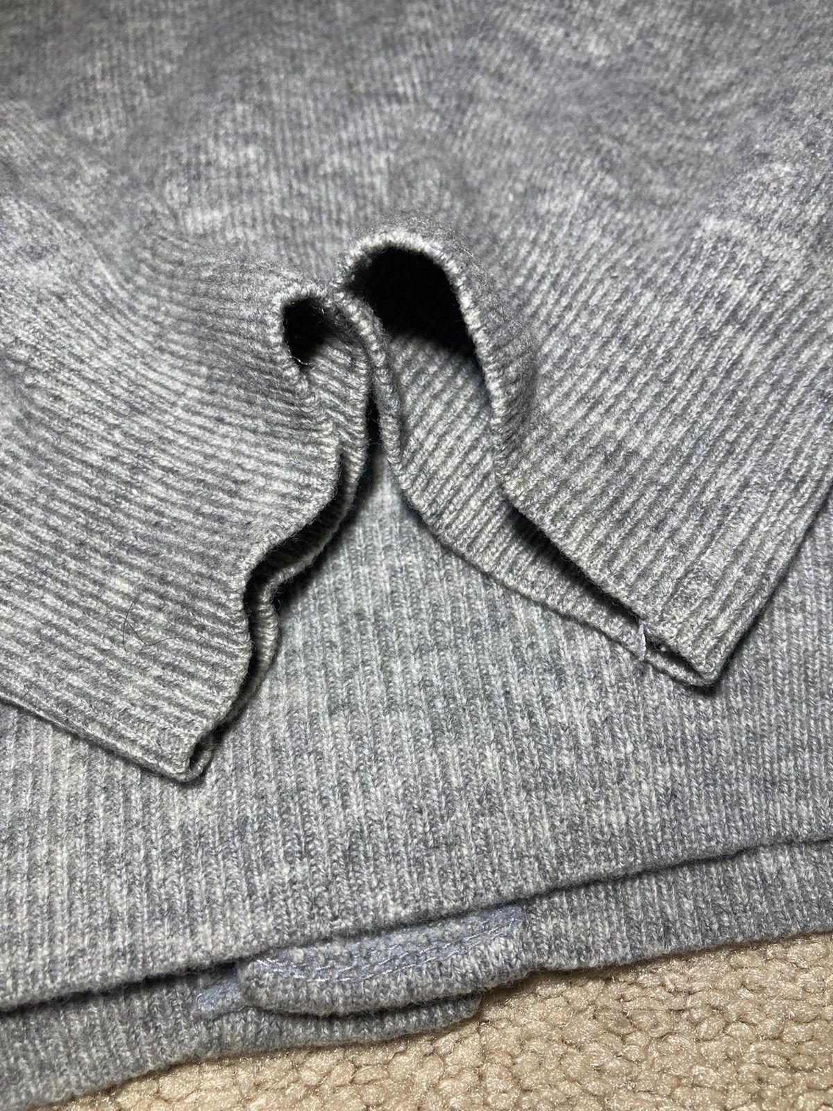 Bape × Stussy FW10 Bape Stussy Skull Logo Cardigan 2010 Gray Small Collab Size US S / EU 44-46 / 1 - 11 Thumbnail