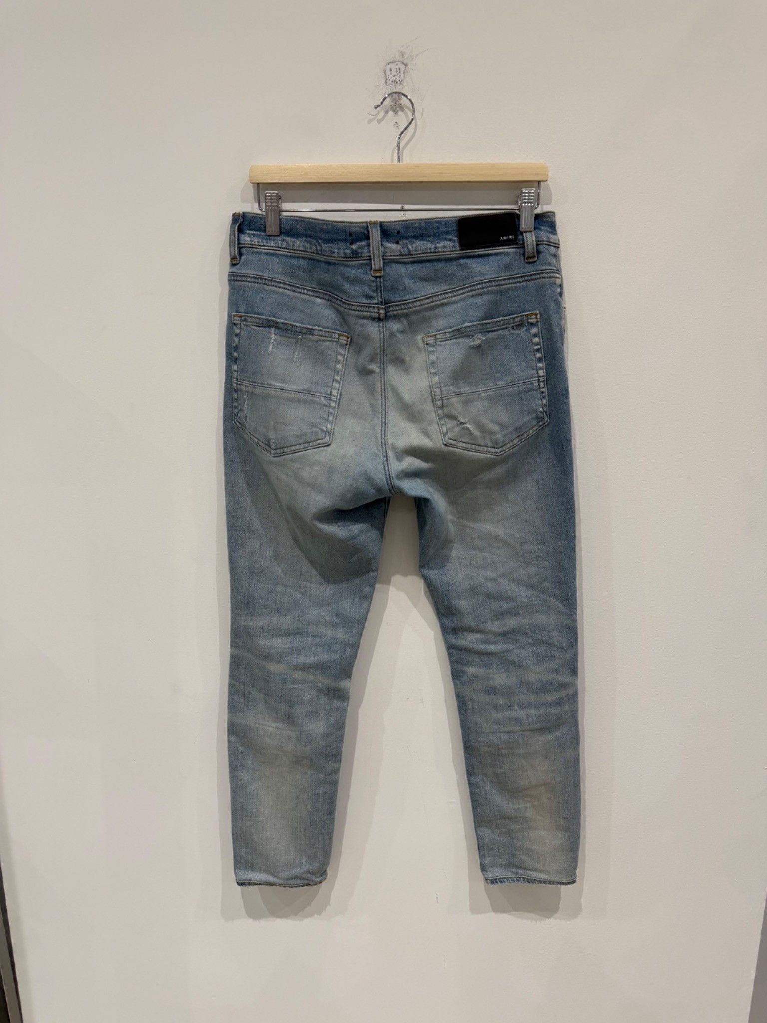 Amiri Amiri MX1 Black Bandana Patch Jeans Blue Size US 32 / EU 48 - 4 Thumbnail