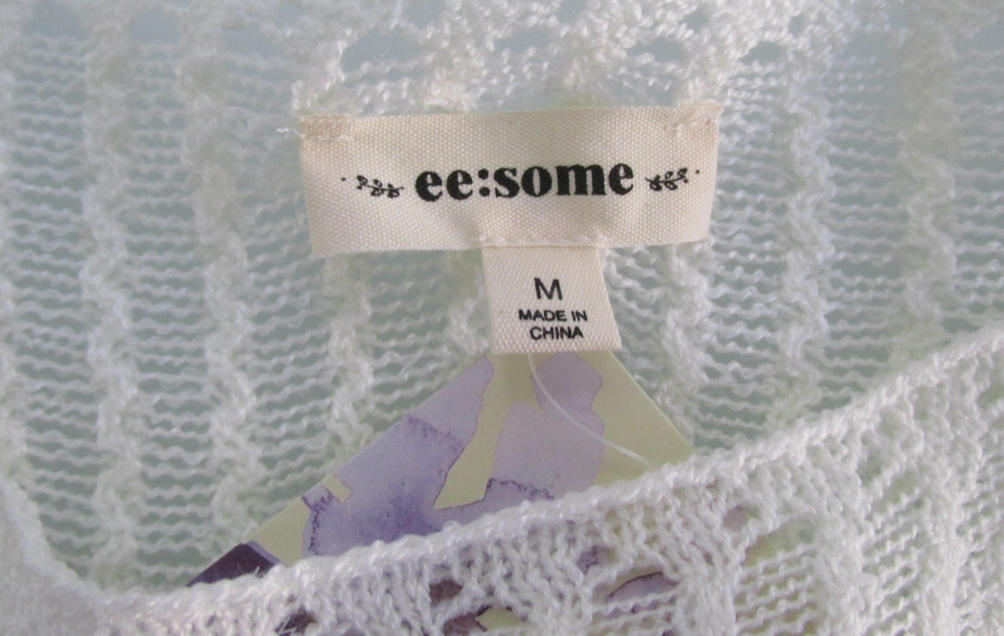 Other ee:some (NWT) Women's Short Sleeve Open Knit Sweater - Med Size M / US 6-8 / IT 42-44 - 2 Thumbnail