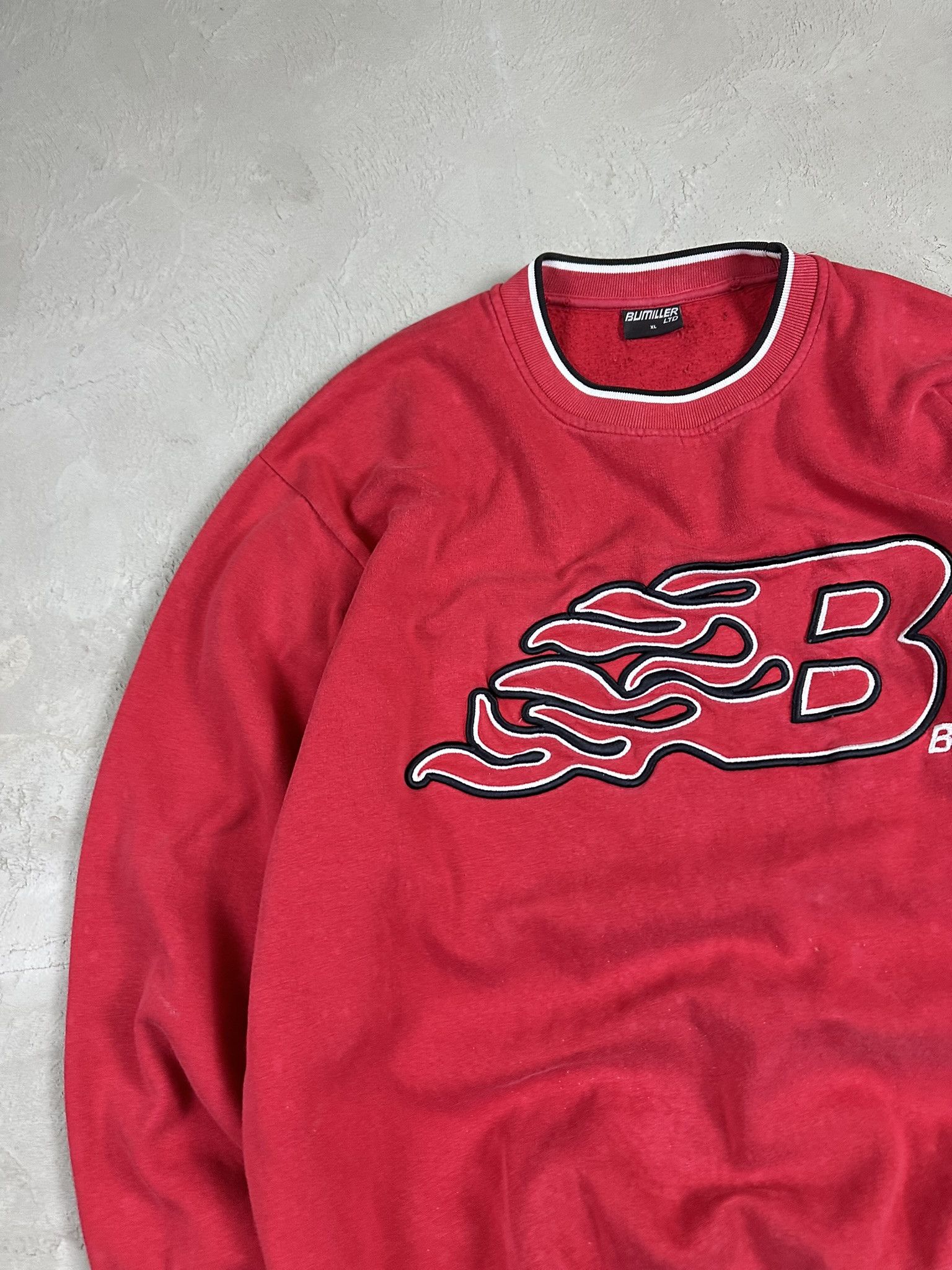 JNCO Vintage Crazy Y2k JNCO Style Flame Boxy Hiphop Sweatshirt Size US XL / EU 56 / 4 - 6 Thumbnail
